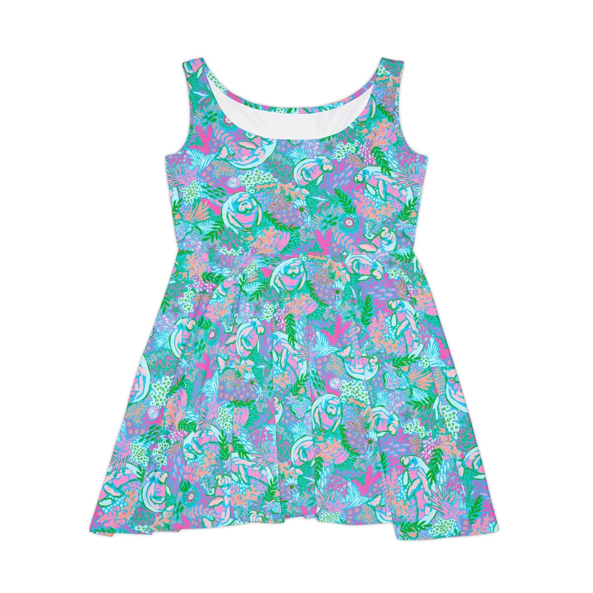 Manatee Paradise Skater Dress - XS - All Over Prints
