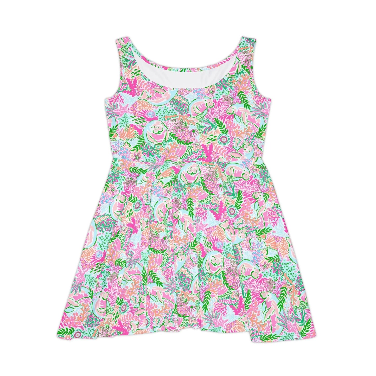 Manatee Paradise Skater Dress - XS - All Over Prints