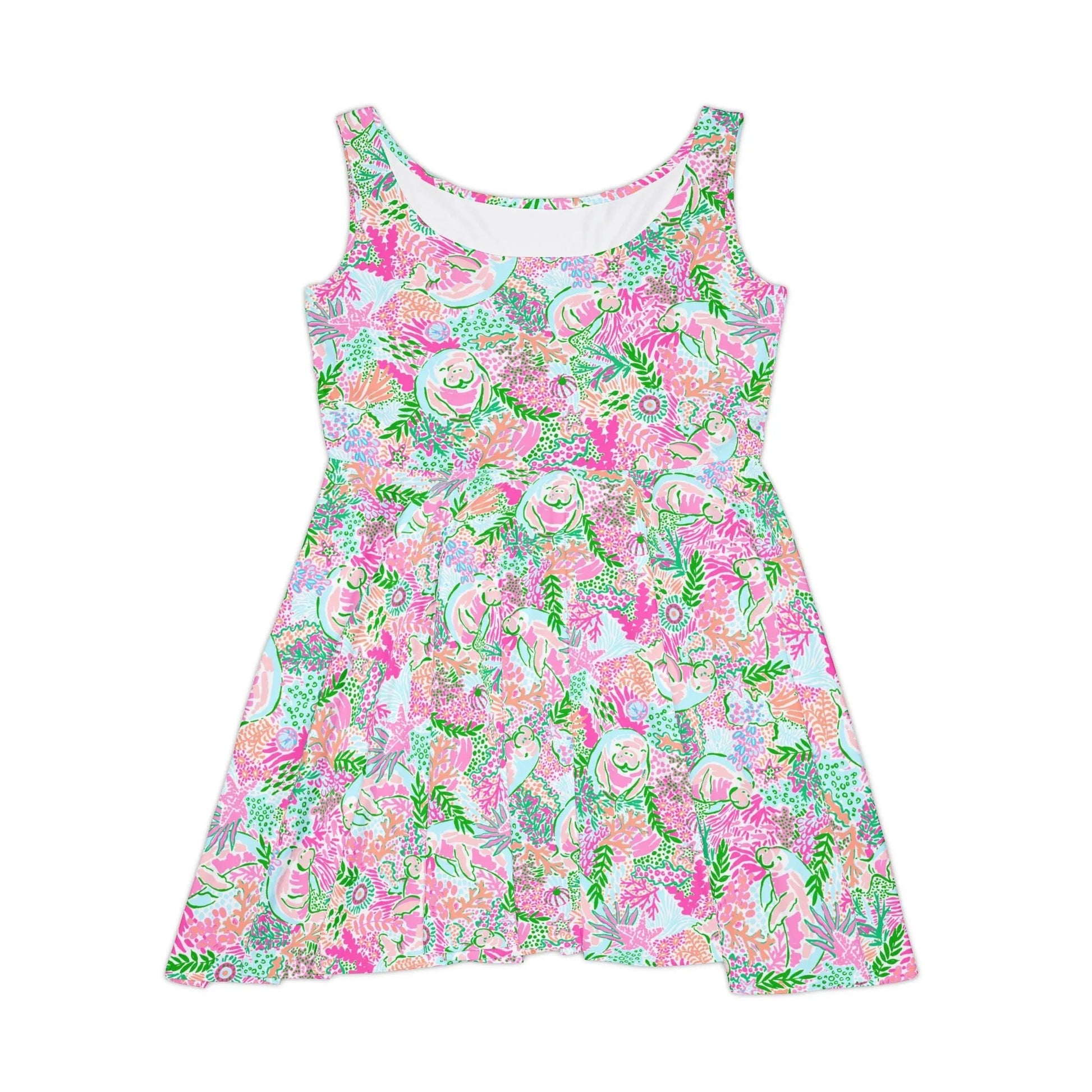 Manatee Paradise Skater Dress - XS - All Over Prints