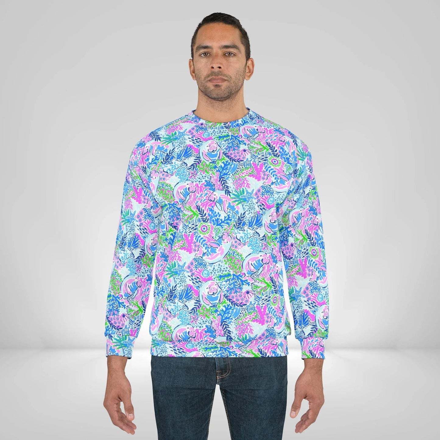 Manatee Paradise Sweatshirt - All Over Prints