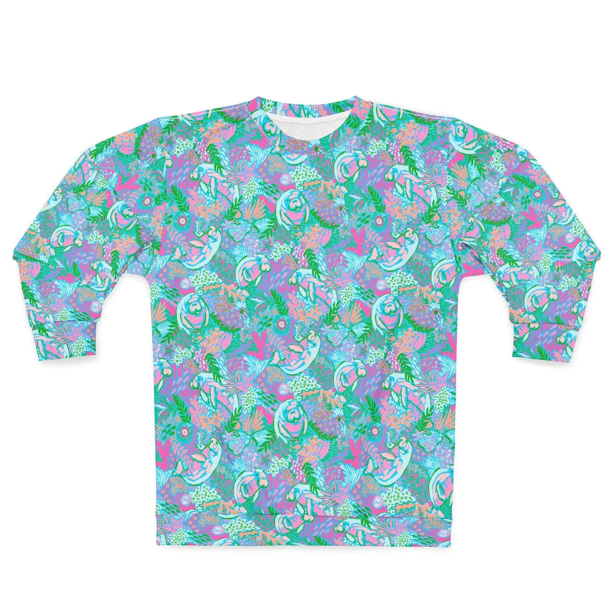 Manatee Paradise Sweatshirt - XS - All Over Prints