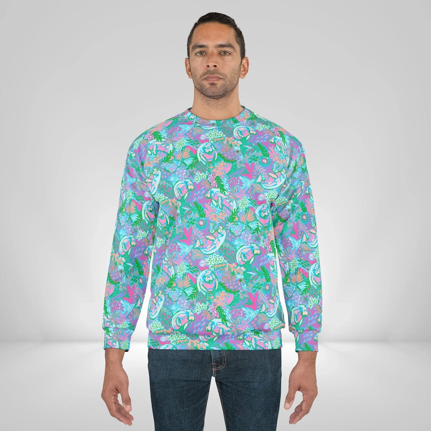 Manatee Paradise Sweatshirt - All Over Prints