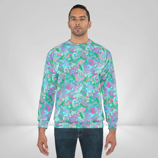 Manatee Paradise Sweatshirt - All Over Prints