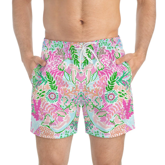 Manatee Paradise Swim Trunks - All Over Prints