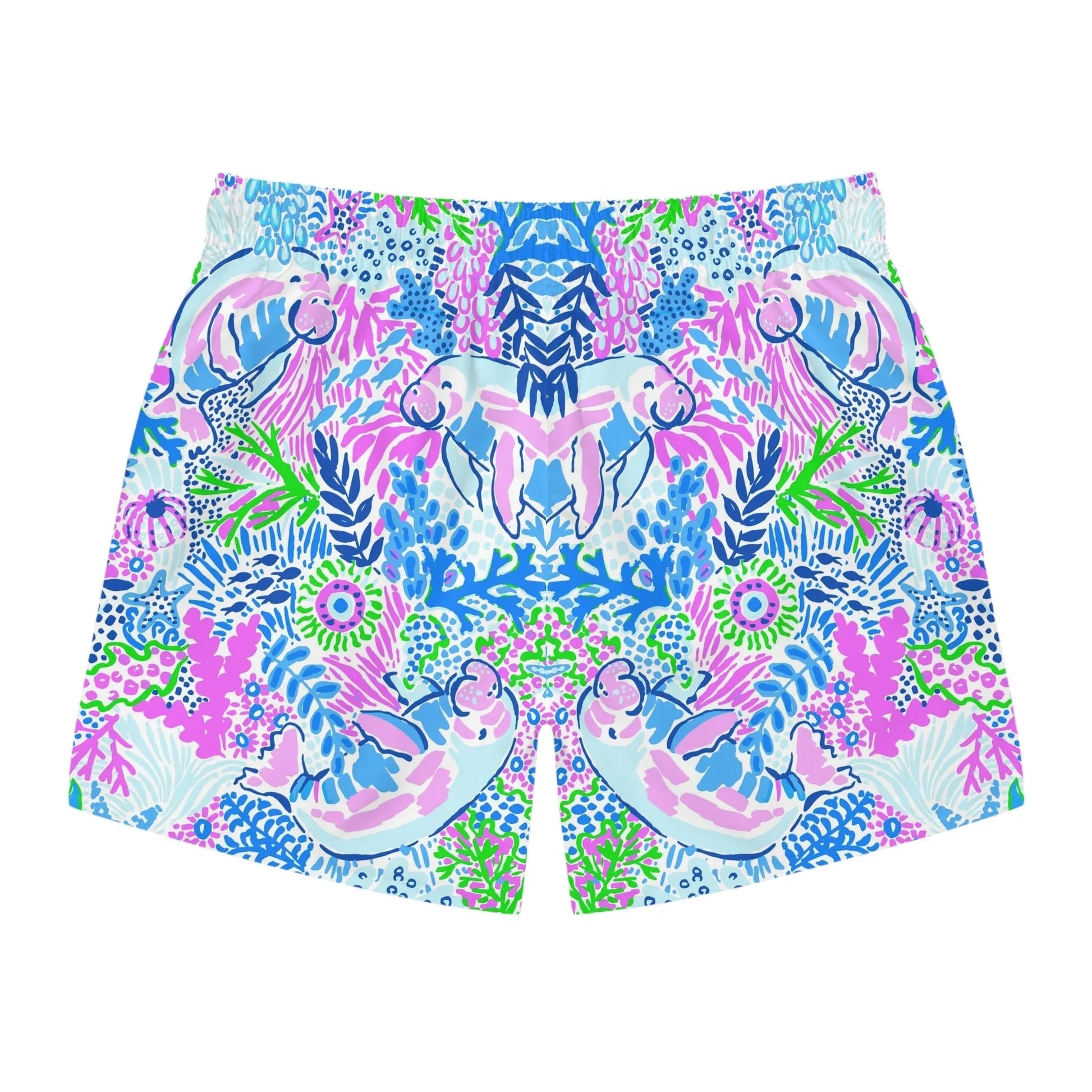 Manatee Paradise Swim Trunks - All Over Prints