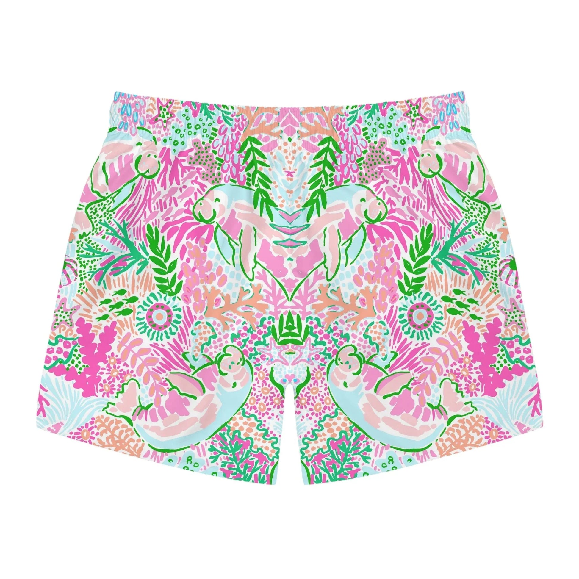 Manatee Paradise Swim Trunks - All Over Prints