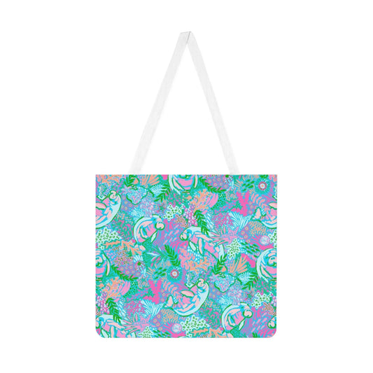 Manatee Paradise Tote Bag - One size / White - Bags