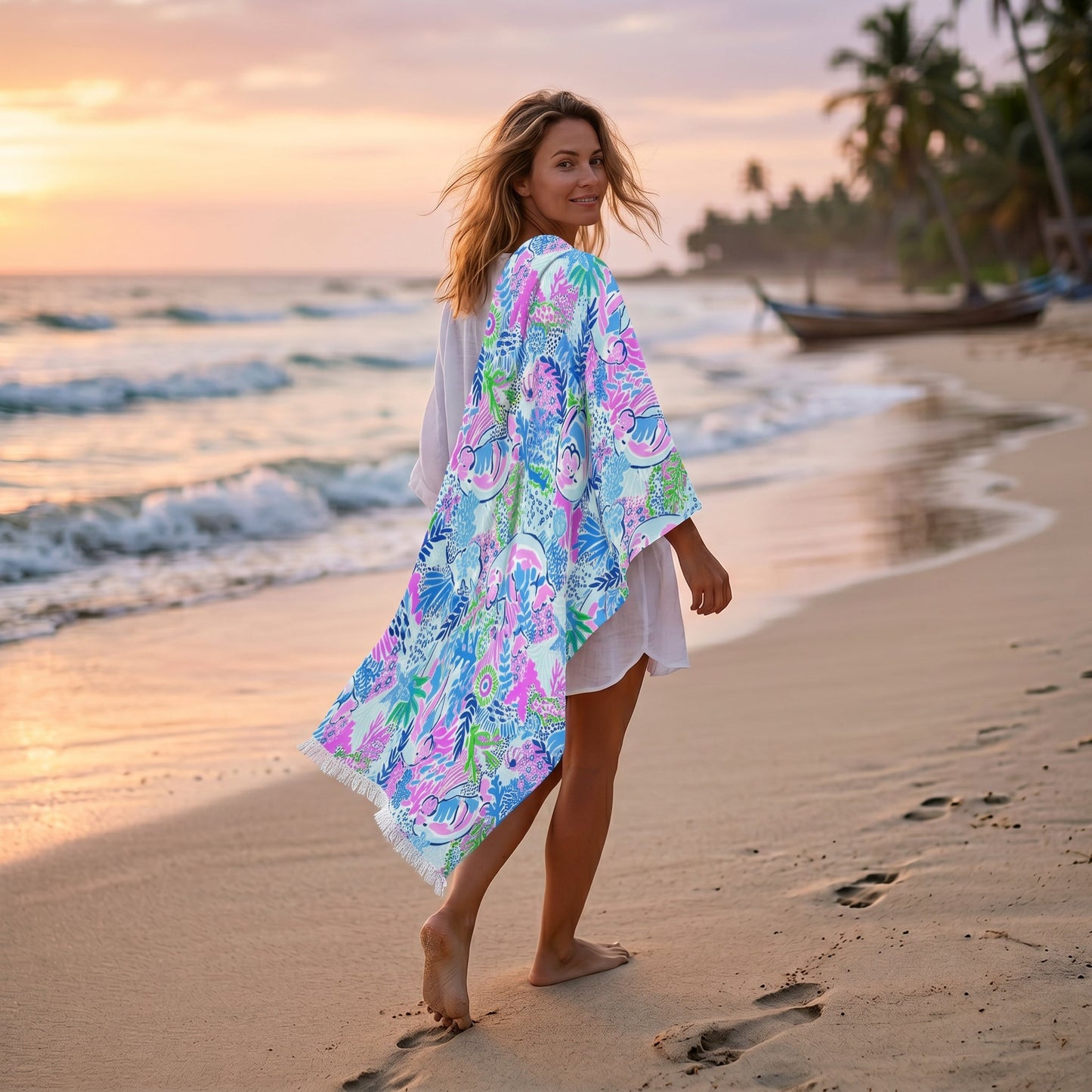 Manatee Paradise Towel – RELLE Fashion & Lifestyle – Product Image
