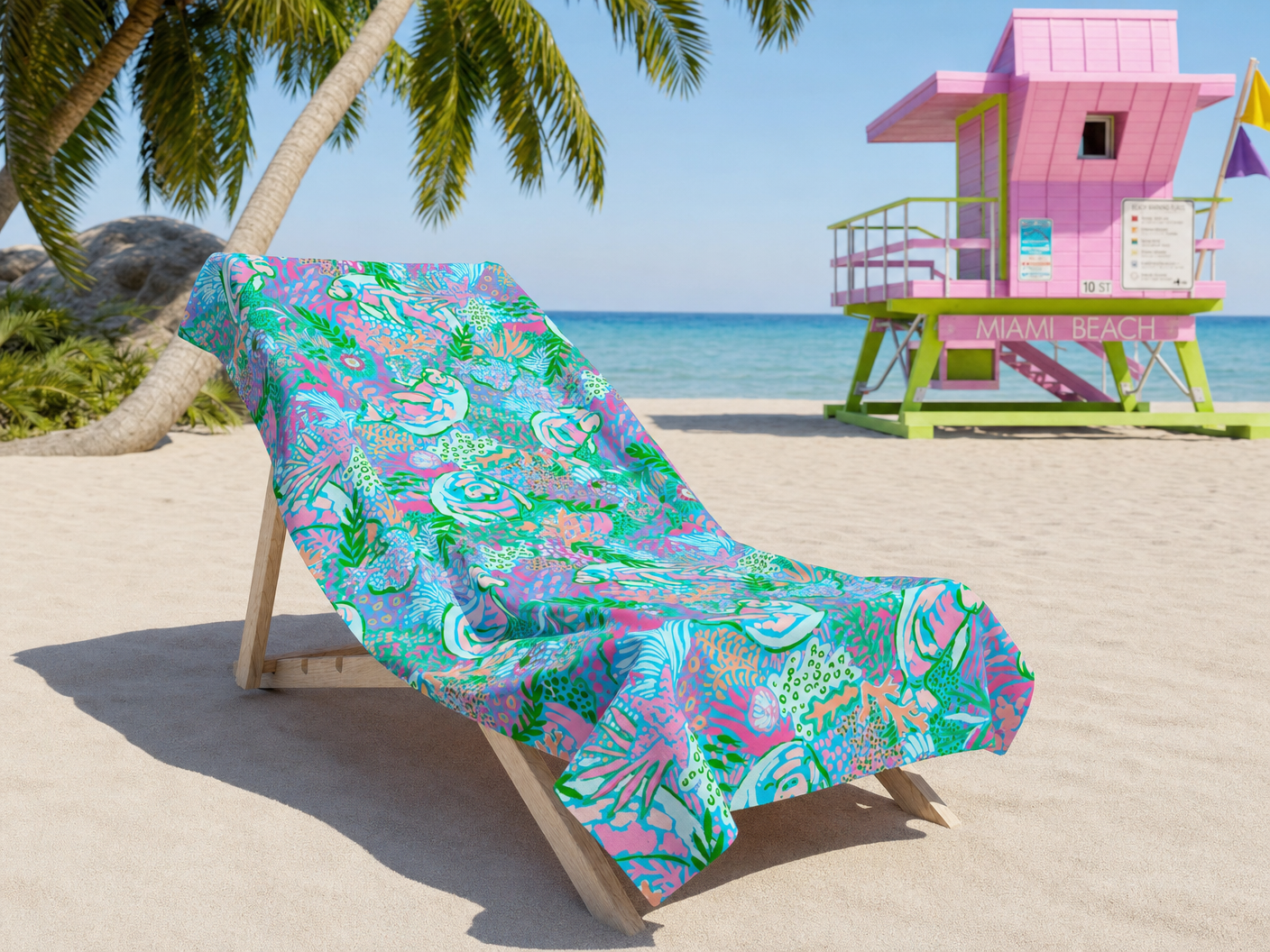 Manatee Paradise Towel – RELLE Fashion & Lifestyle – Product Image