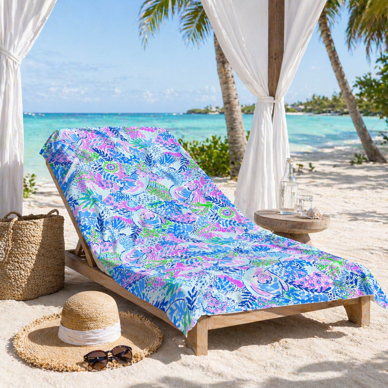 Manatee Paradise Towel – RELLE Fashion & Lifestyle – Product Image