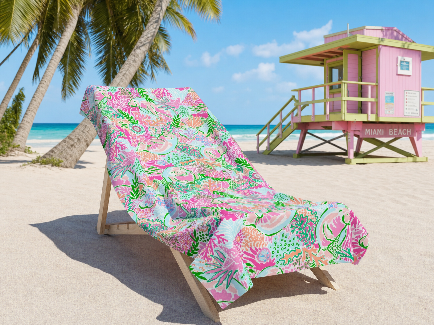 Manatee Paradise Towel – RELLE Fashion & Lifestyle – Product Image