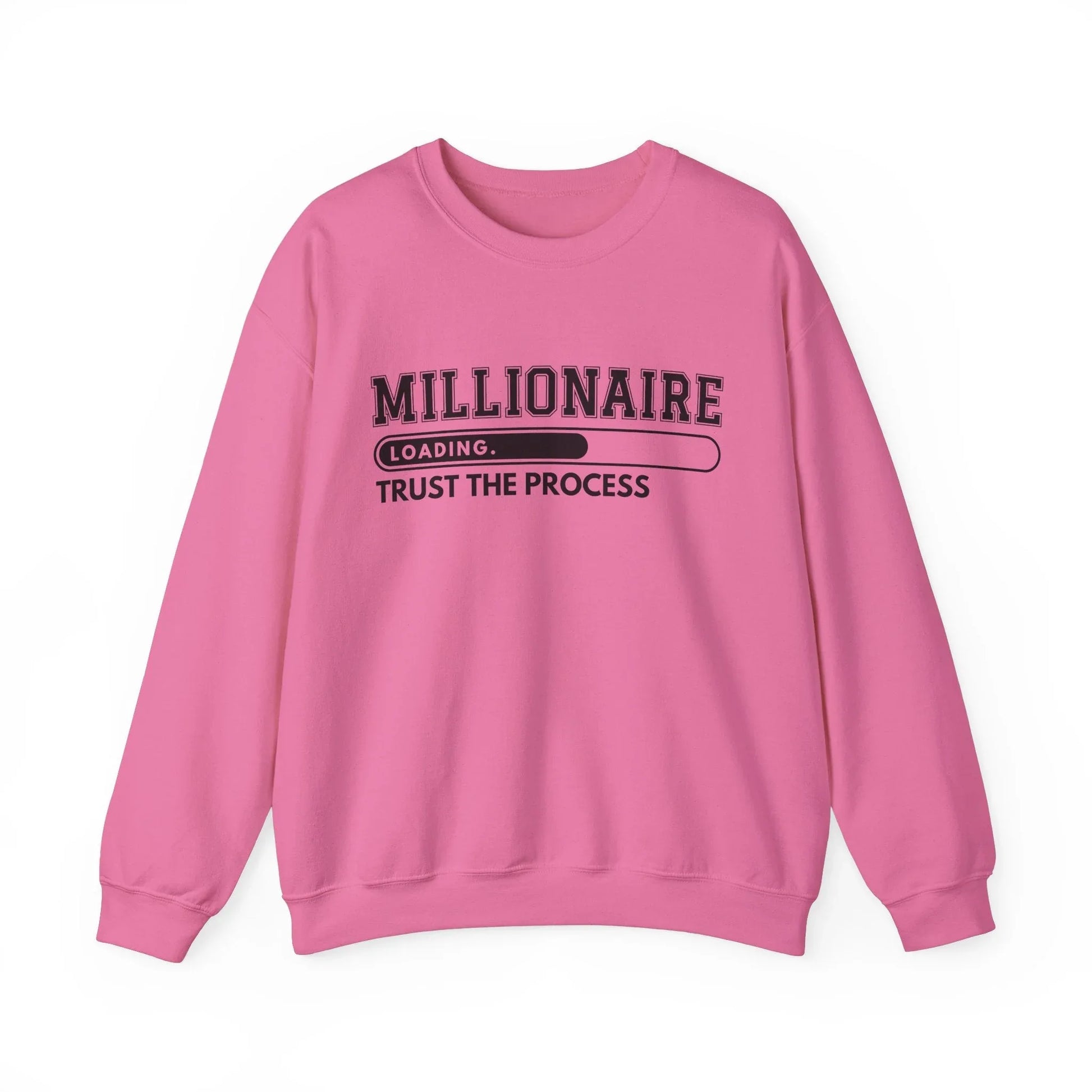 Millionaire Mindset Sweatshirt - Safety Pink / S