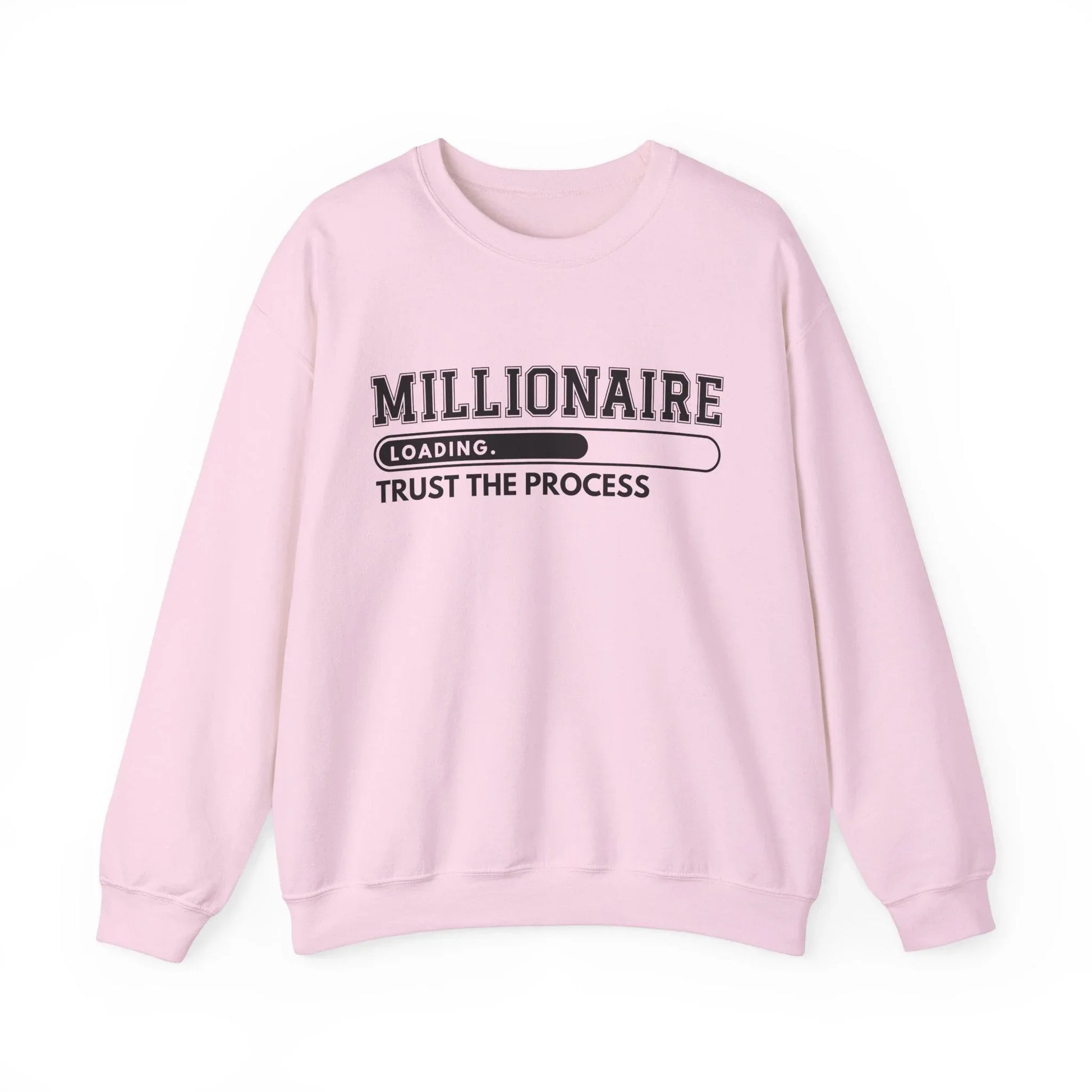Millionaire Mindset Sweatshirt - Light Pink / S