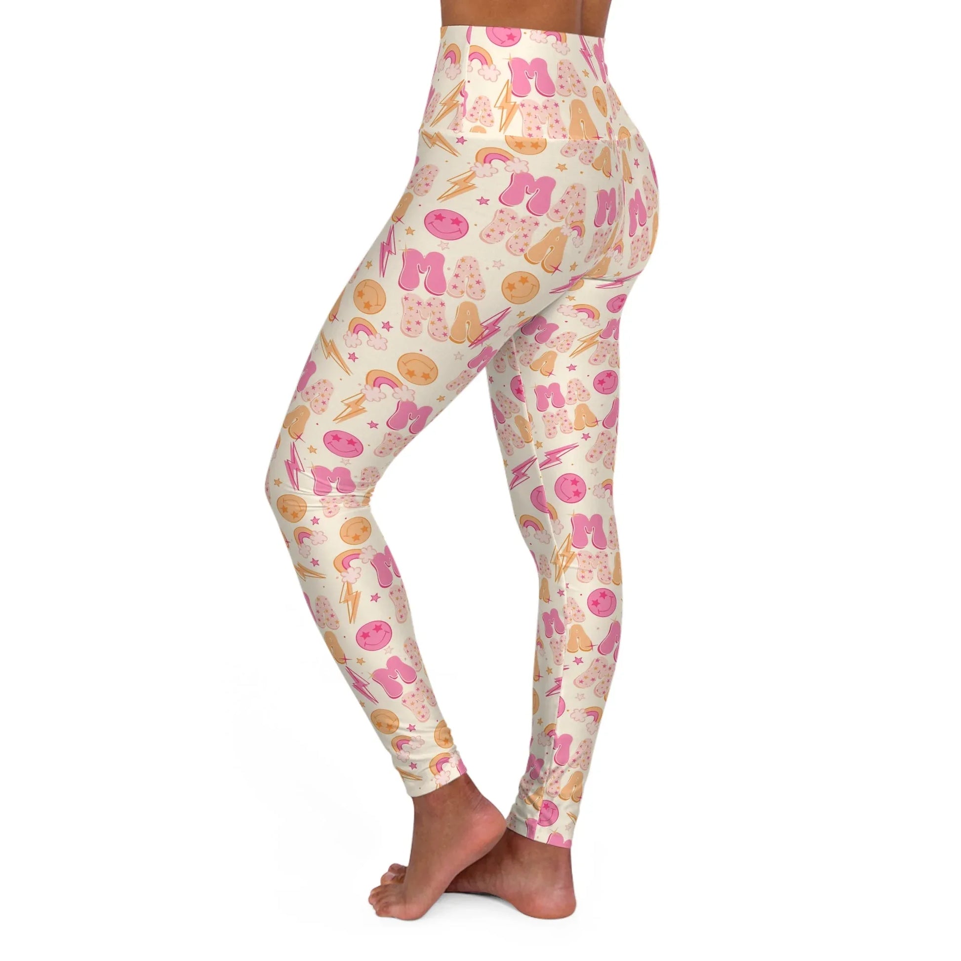 Mommin’ Like a Boss High Waisted Yoga Leggings - All Over Prints