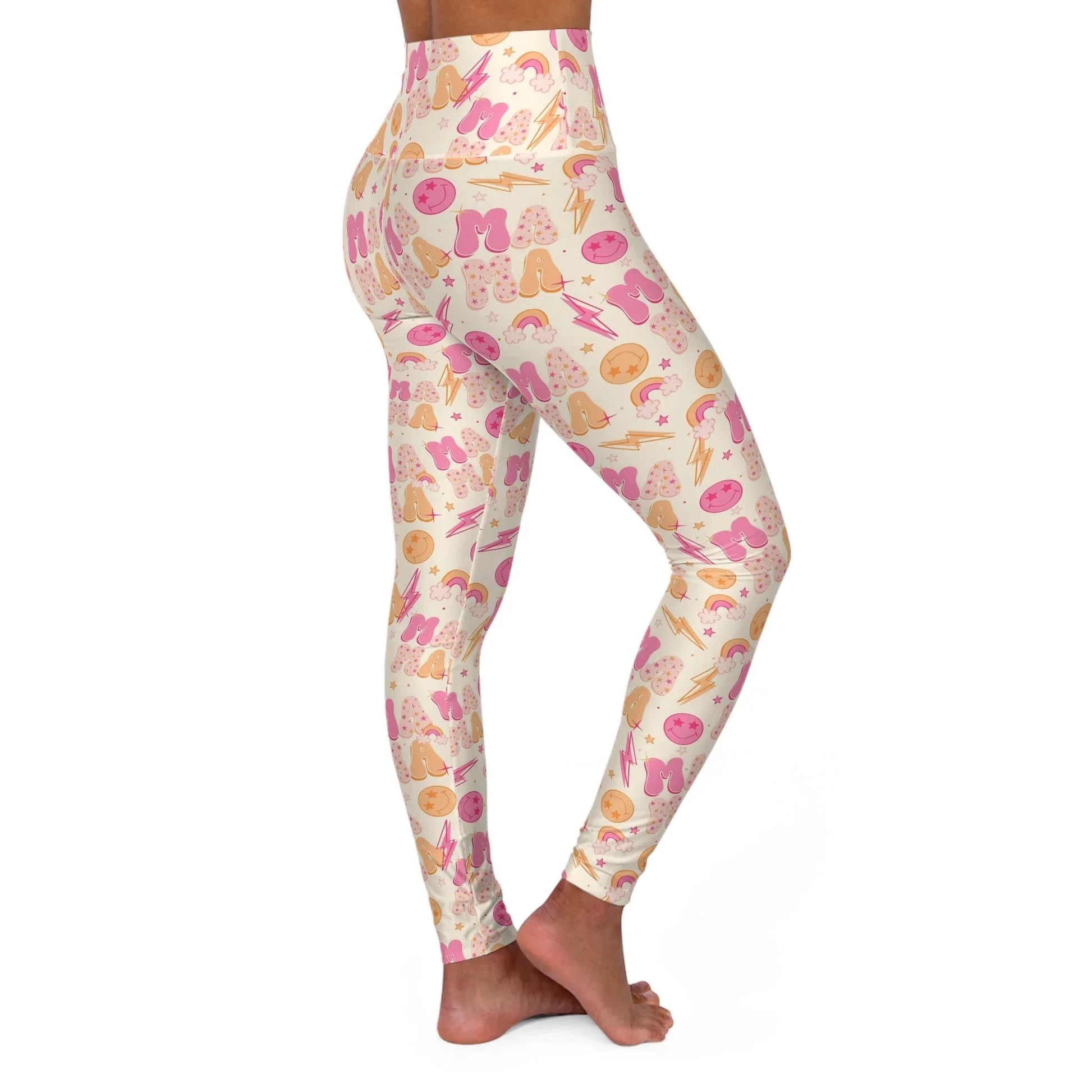 Mommin’ Like a Boss High Waisted Yoga Leggings - All Over Prints