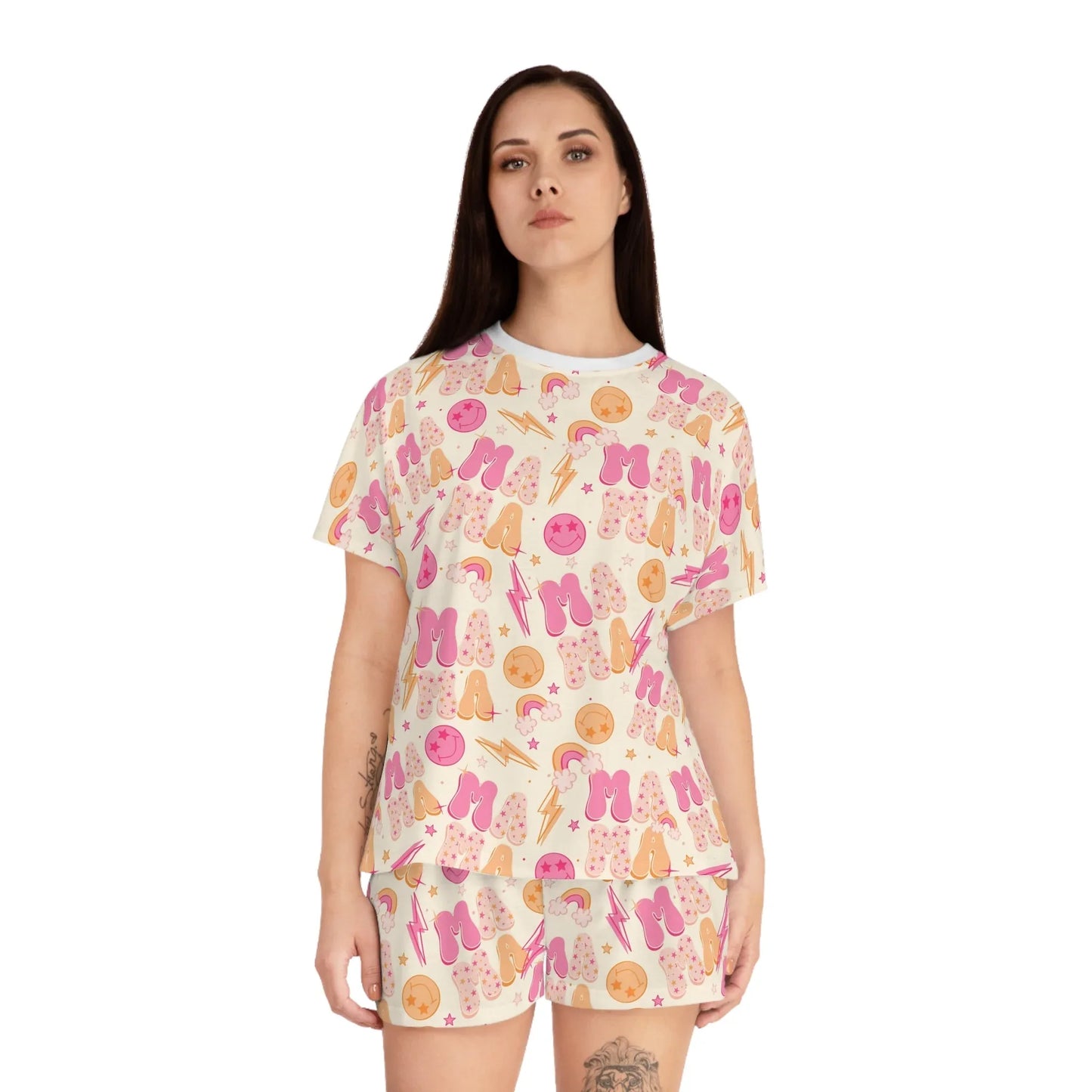 Mommin’ Like a Boss Short Pajama Set - All Over Prints