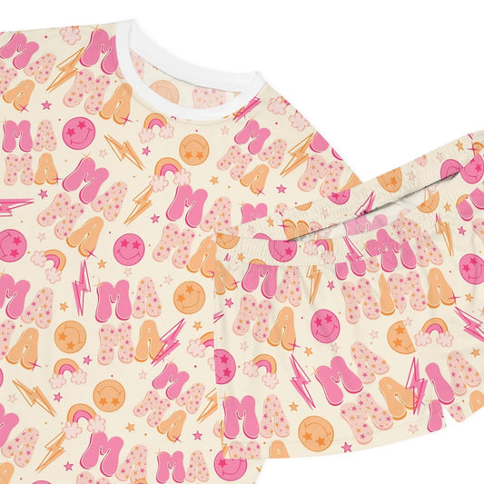 Mommin’ Like a Boss Short Pajama Set - All Over Prints