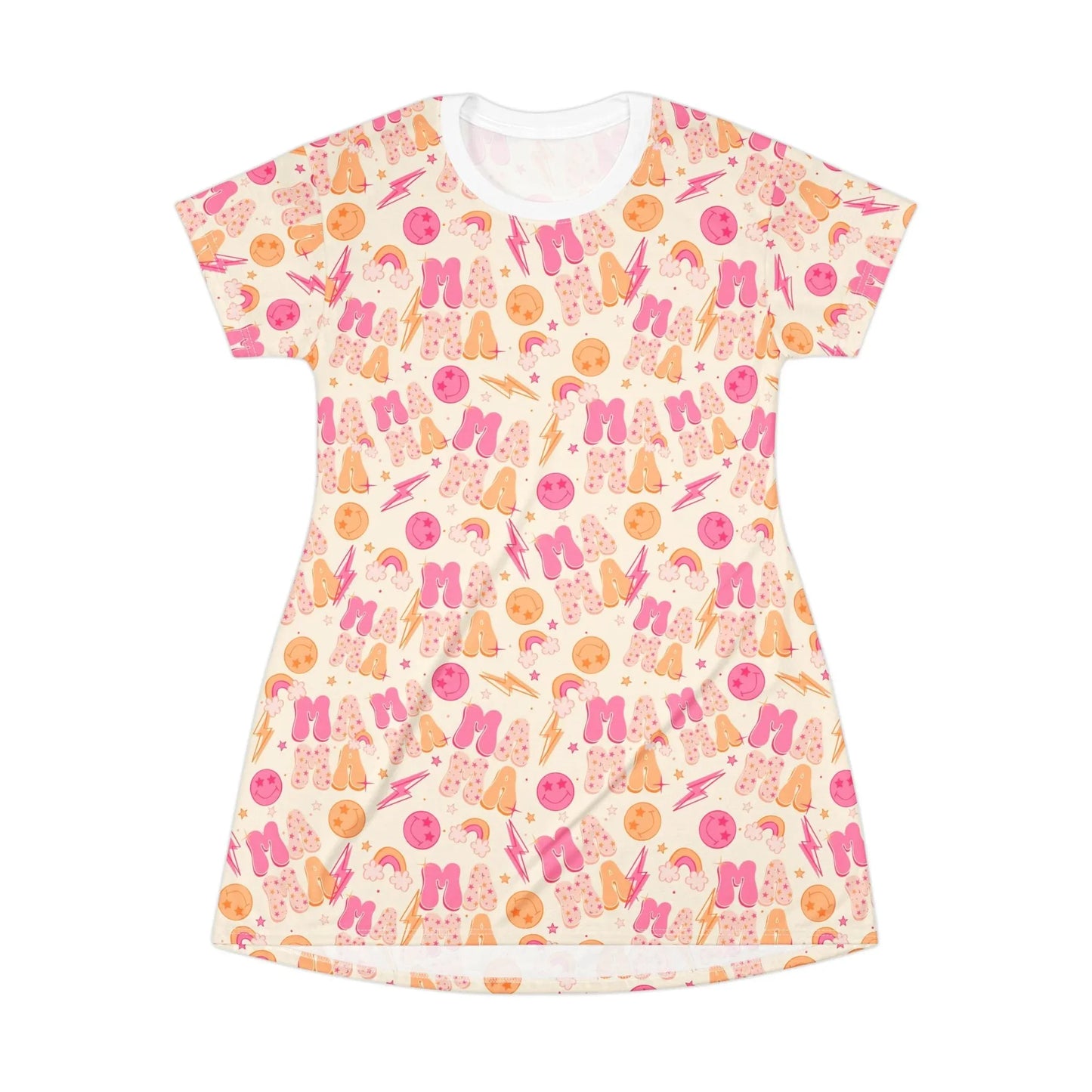 Mommin’ Like a Boss T-Shirt Dress - XS - All Over Prints