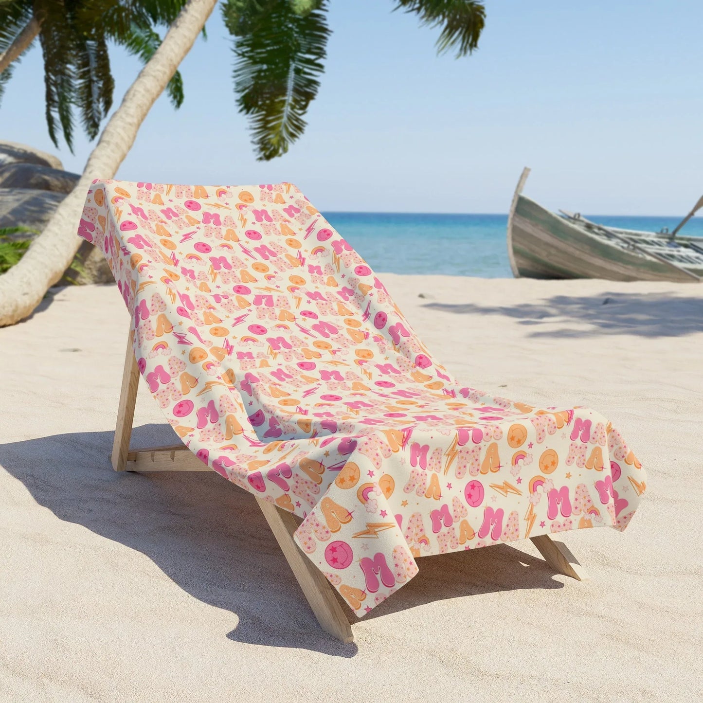 Mommin’ Like a Boss Towel - 36’’ × 72’’ - Home Decor