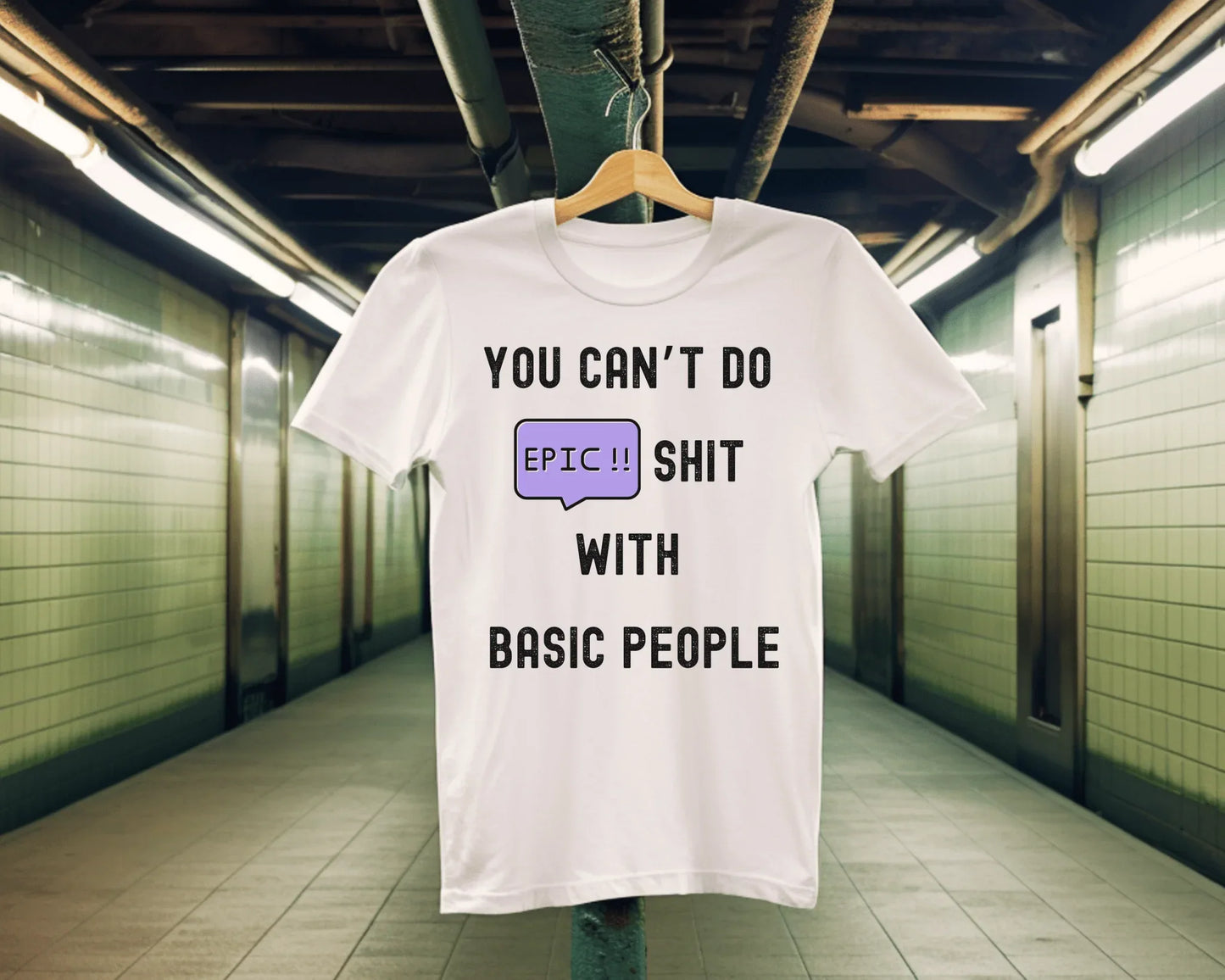 No Room for Basic | white | Unisex - T-Shirt