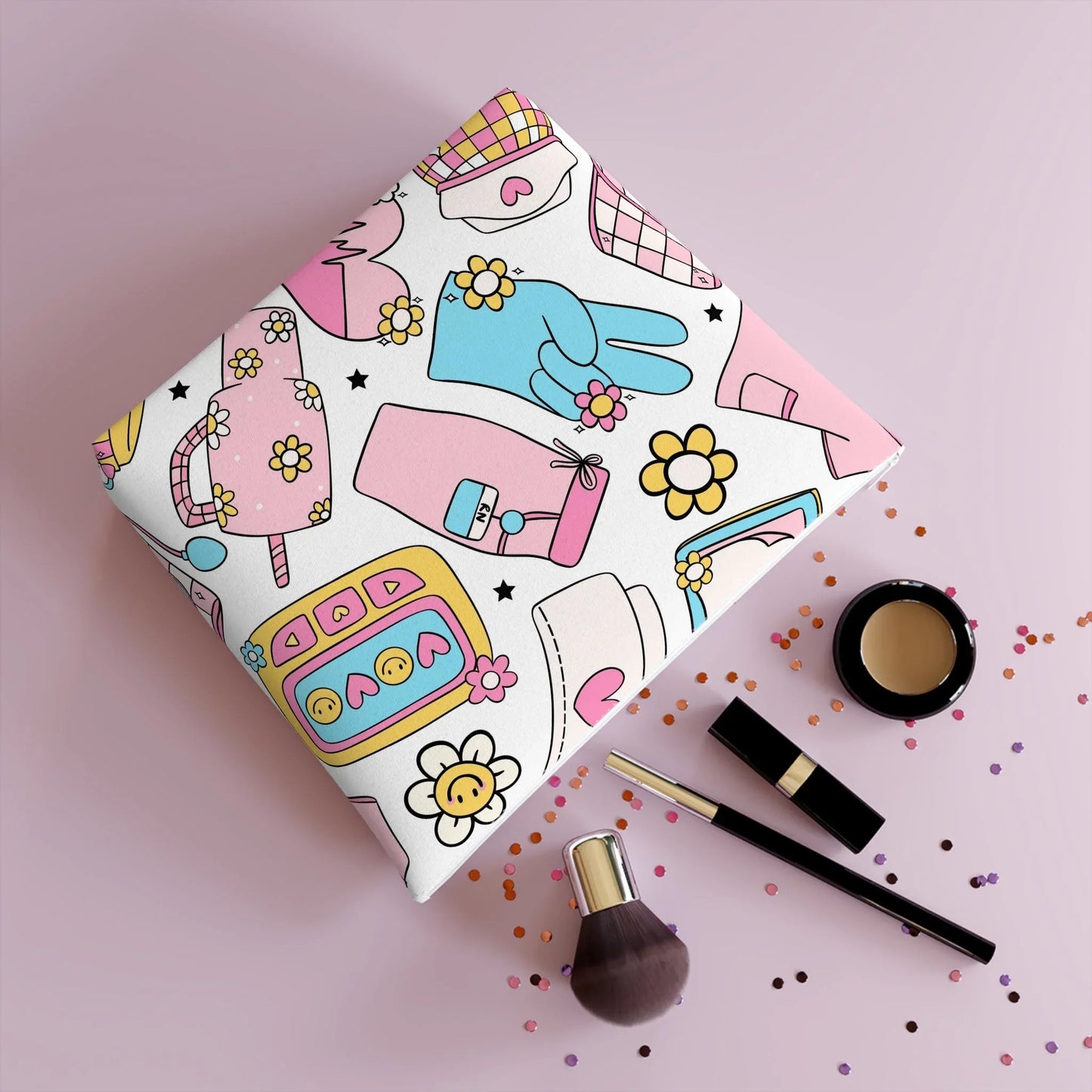 Nurse Cotton Cosmetic Bag - 10.2’’ × 8.3’’ - Bags