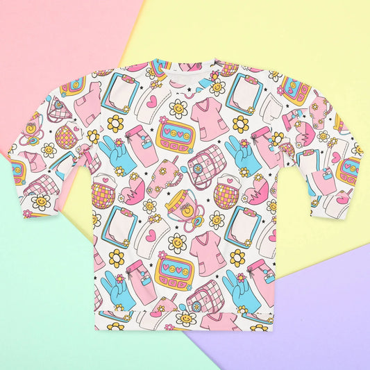 Nurse Sweatshirt - XS - All Over Prints