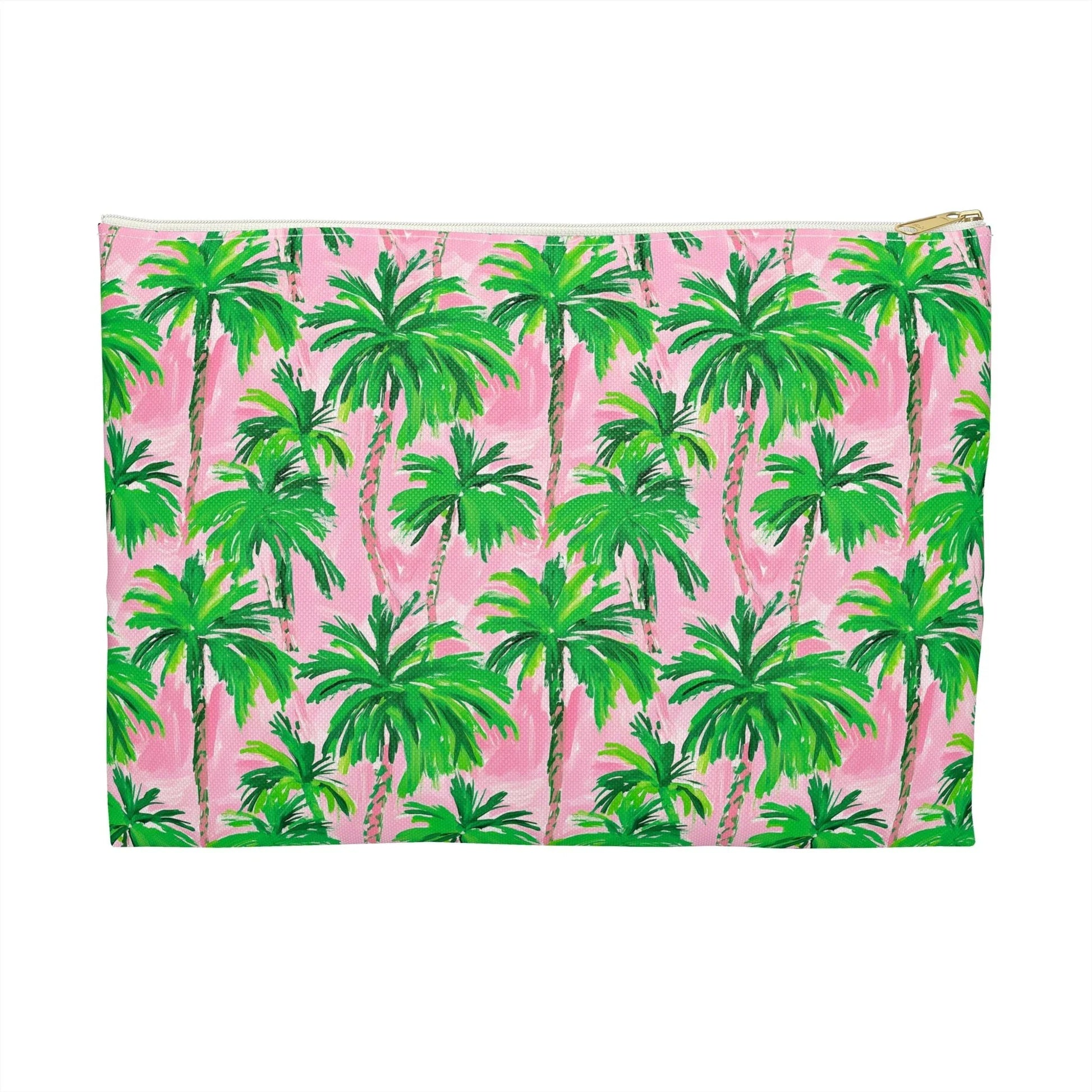 Palm Beach Accessory Pouch - Large / White zipper - Bags