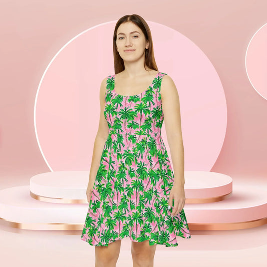 Palm Beach Skater Dress - All Over Prints
