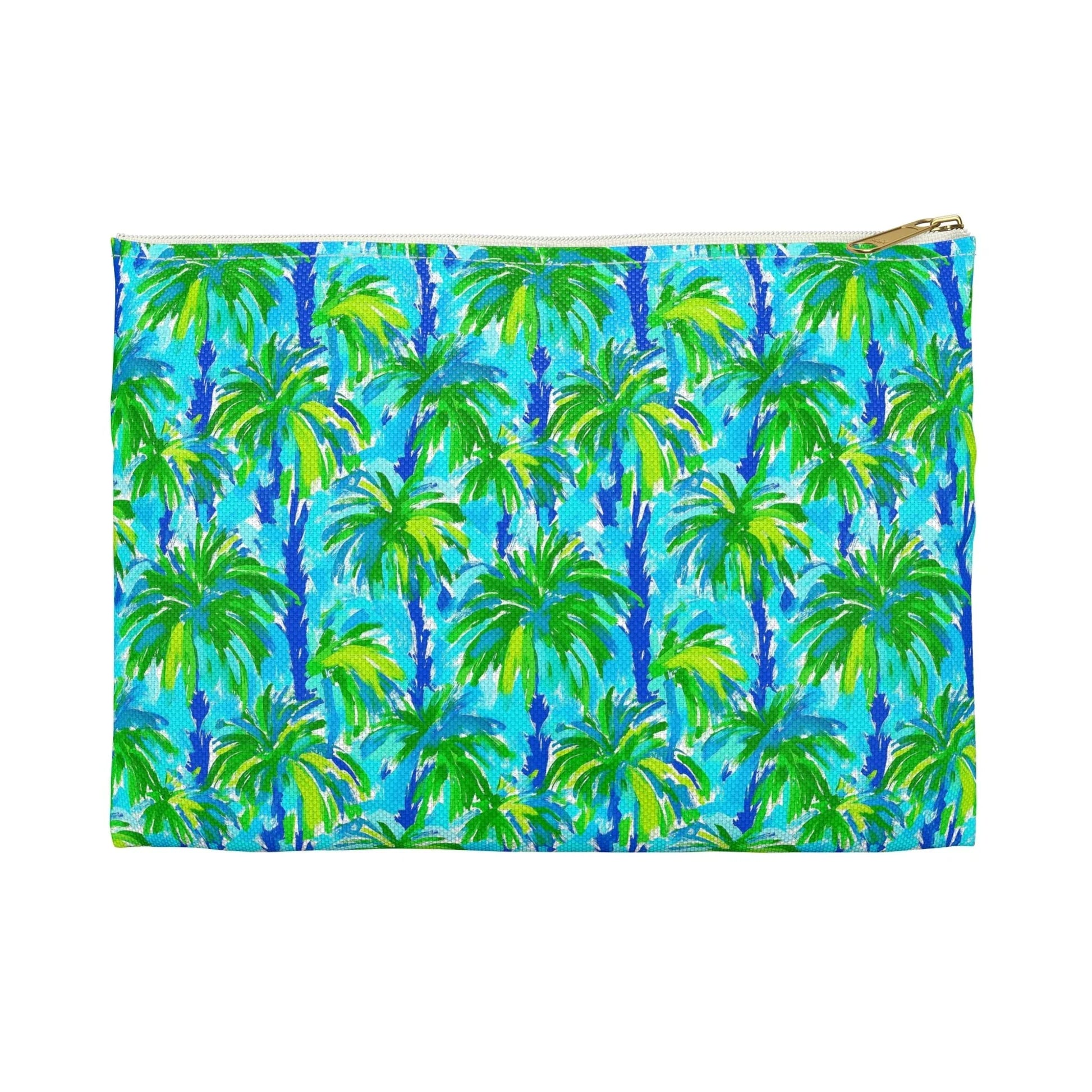 Palm Coast Accessory Pouch - Small / White zipper - Bags