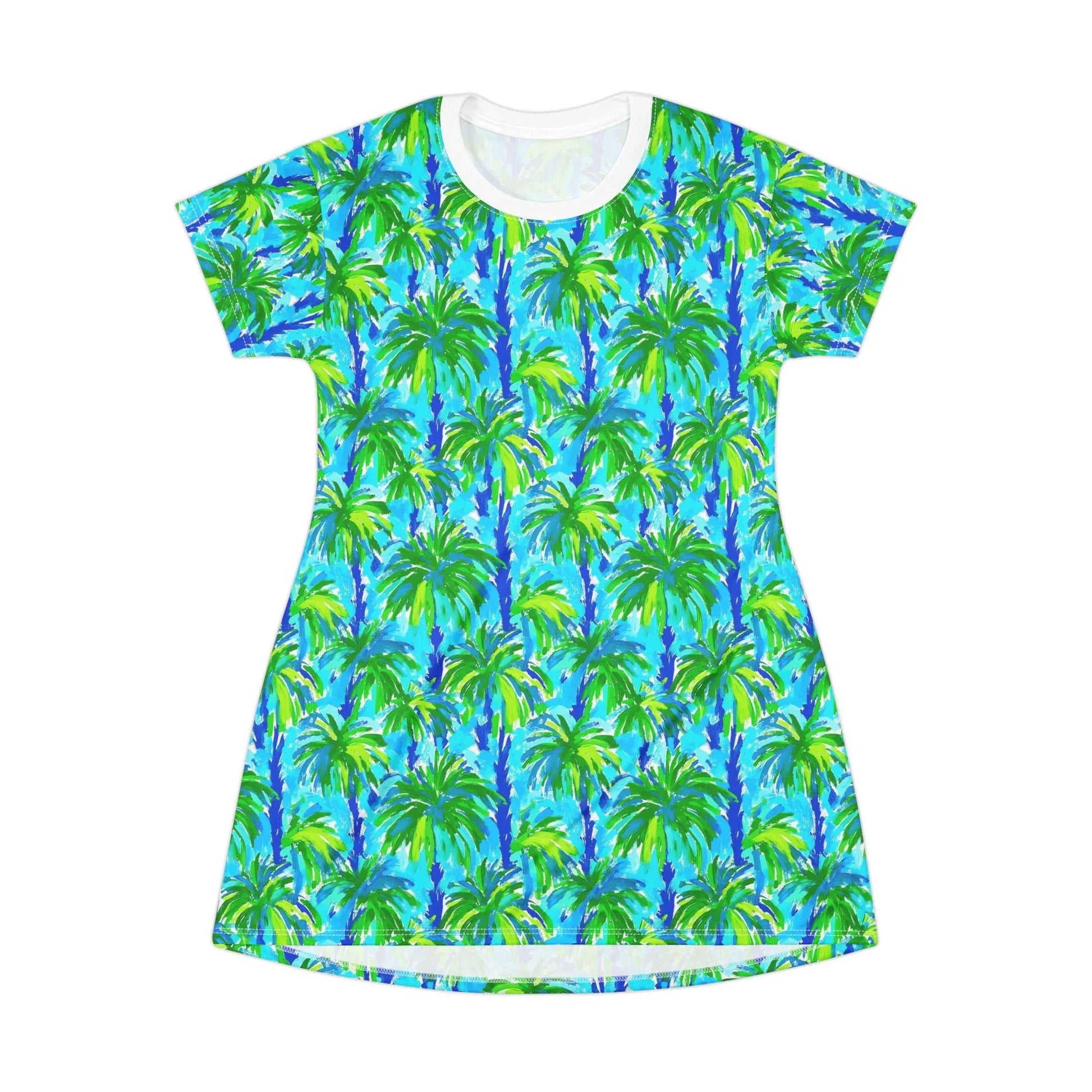 Palm Coast T-Shirt Dress - XS - All Over Prints