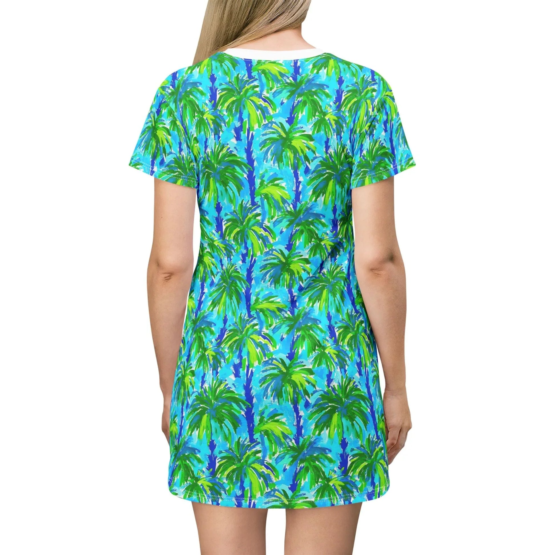 Palm Coast T-Shirt Dress - All Over Prints