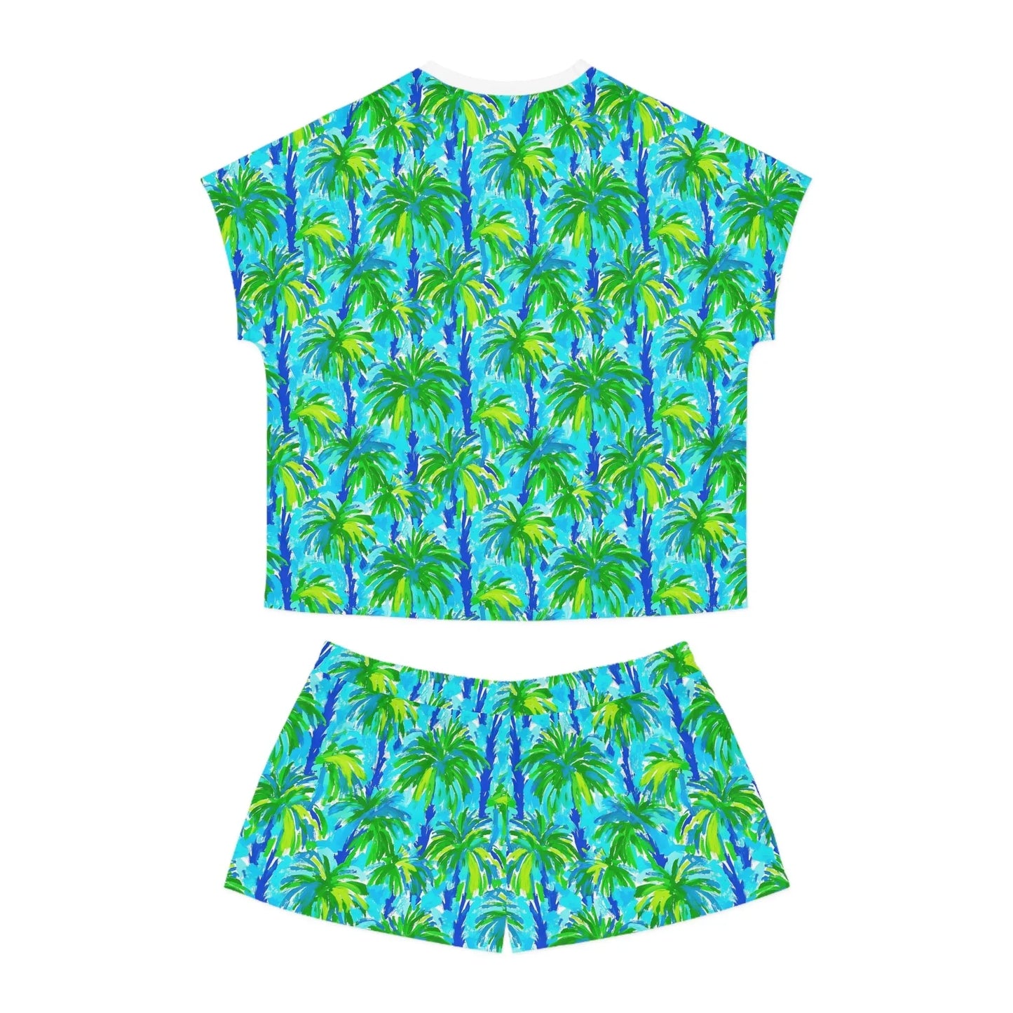 Palm Coast Women’s Short Pajama Set - All Over Prints
