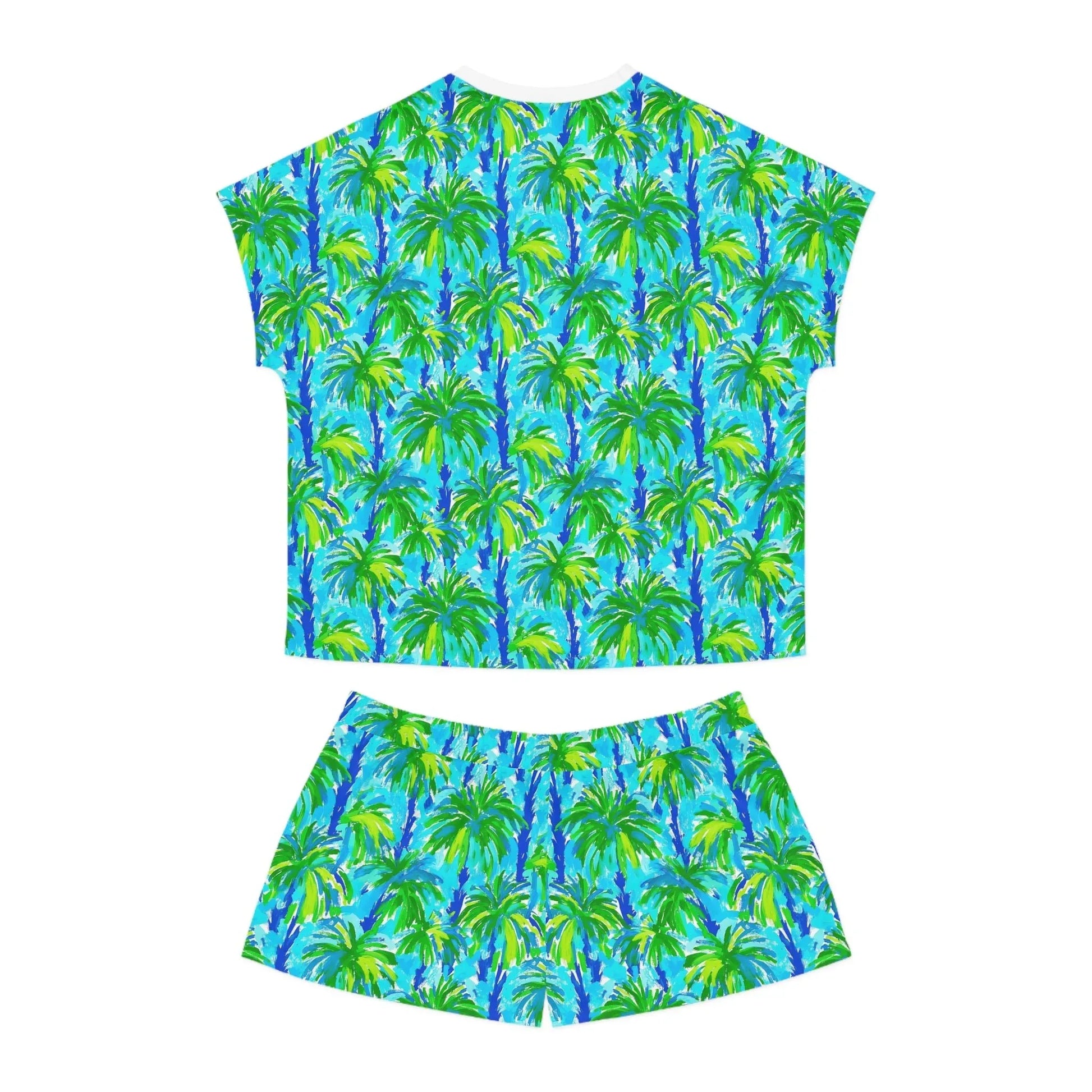 Palm Coast Women’s Short Pajama Set - All Over Prints