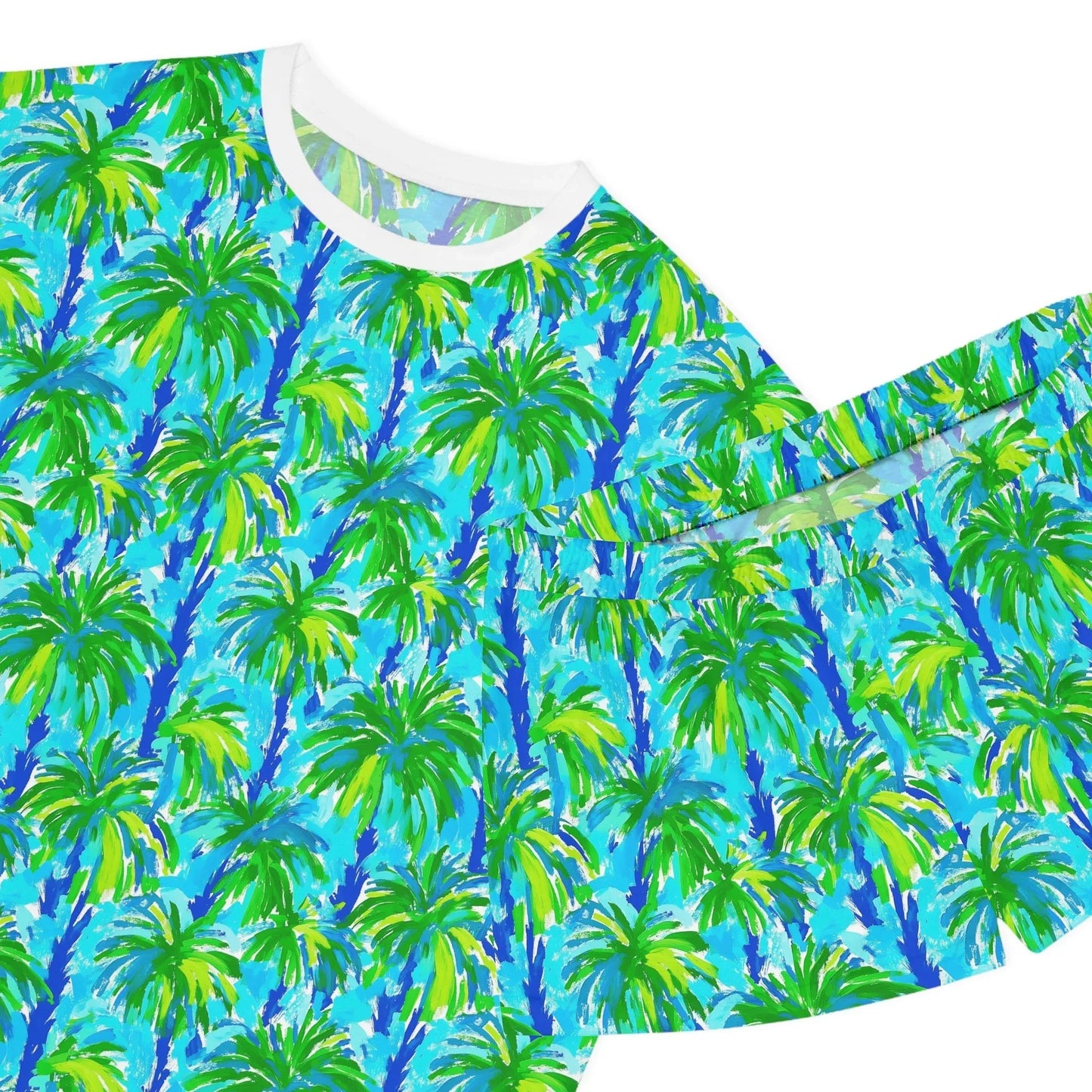 Palm Coast Women’s Short Pajama Set - All Over Prints