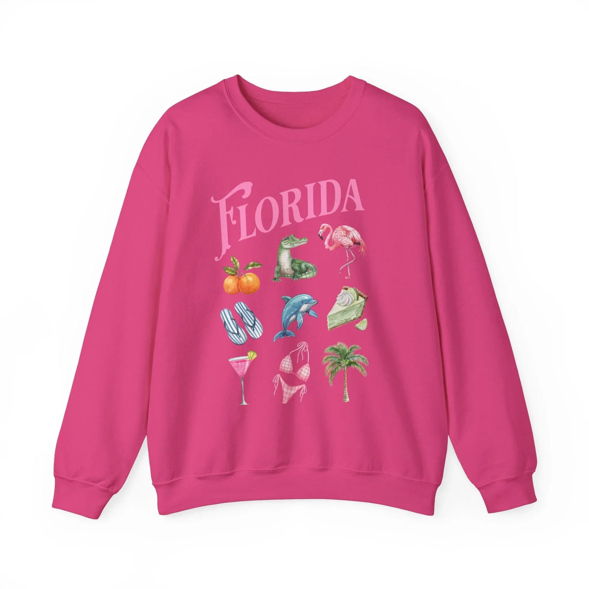 Palm Paradise Sweatshirt | Unisex - Heliconia / S