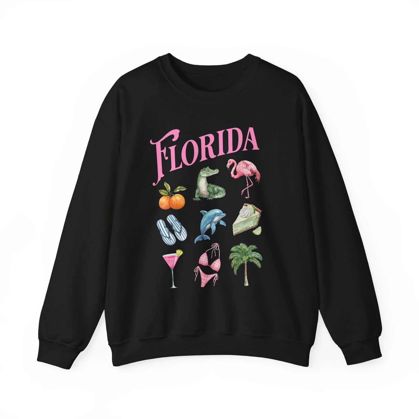 Palm Paradise Sweatshirt | Unisex - Black / S