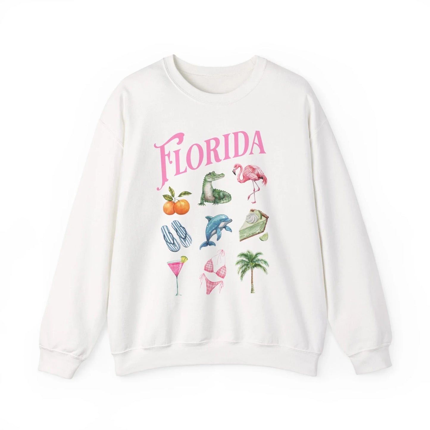 Palm Paradise Sweatshirt | Unisex - White / S