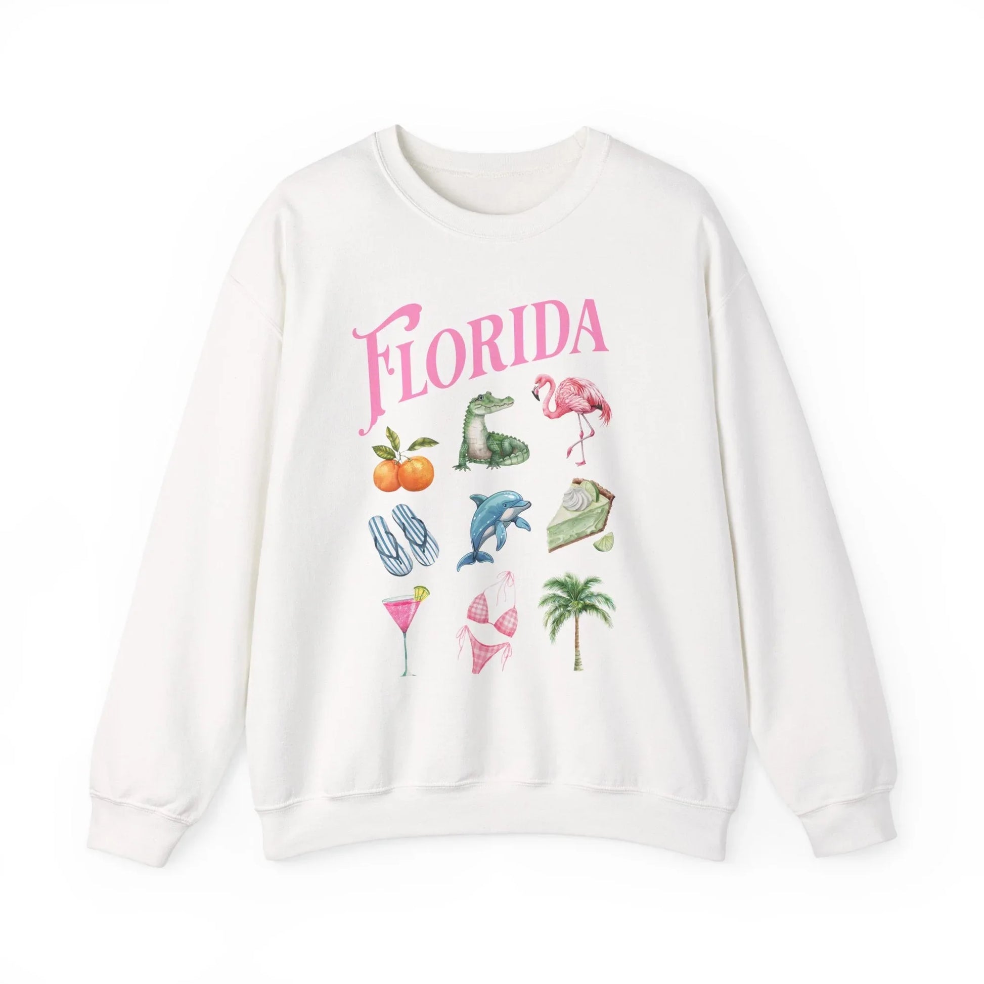 Palm Paradise Sweatshirt | Unisex - White / S
