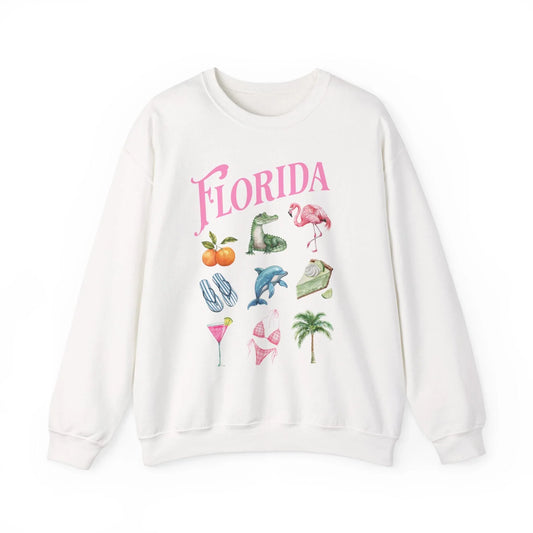 Palm Paradise Sweatshirt | Unisex - White / S