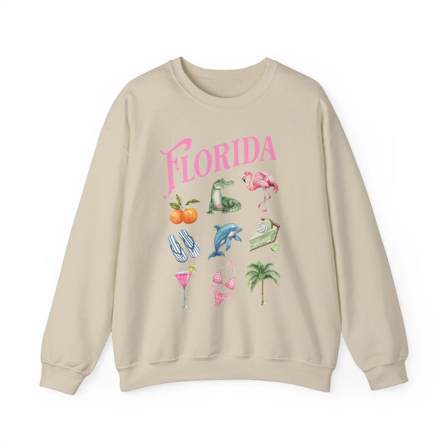 Palm Paradise Sweatshirt | Unisex - Sand / S