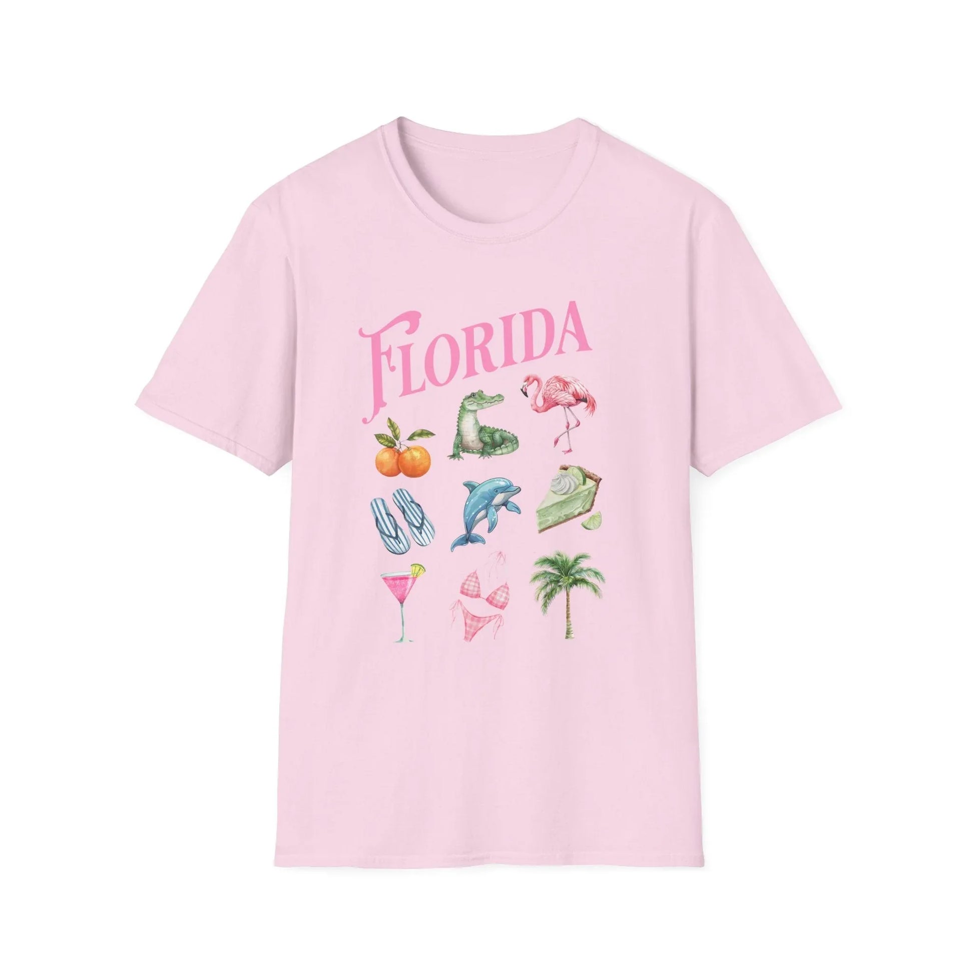 Palm Paradise T-Shirt | Unisex - S / Light Pink