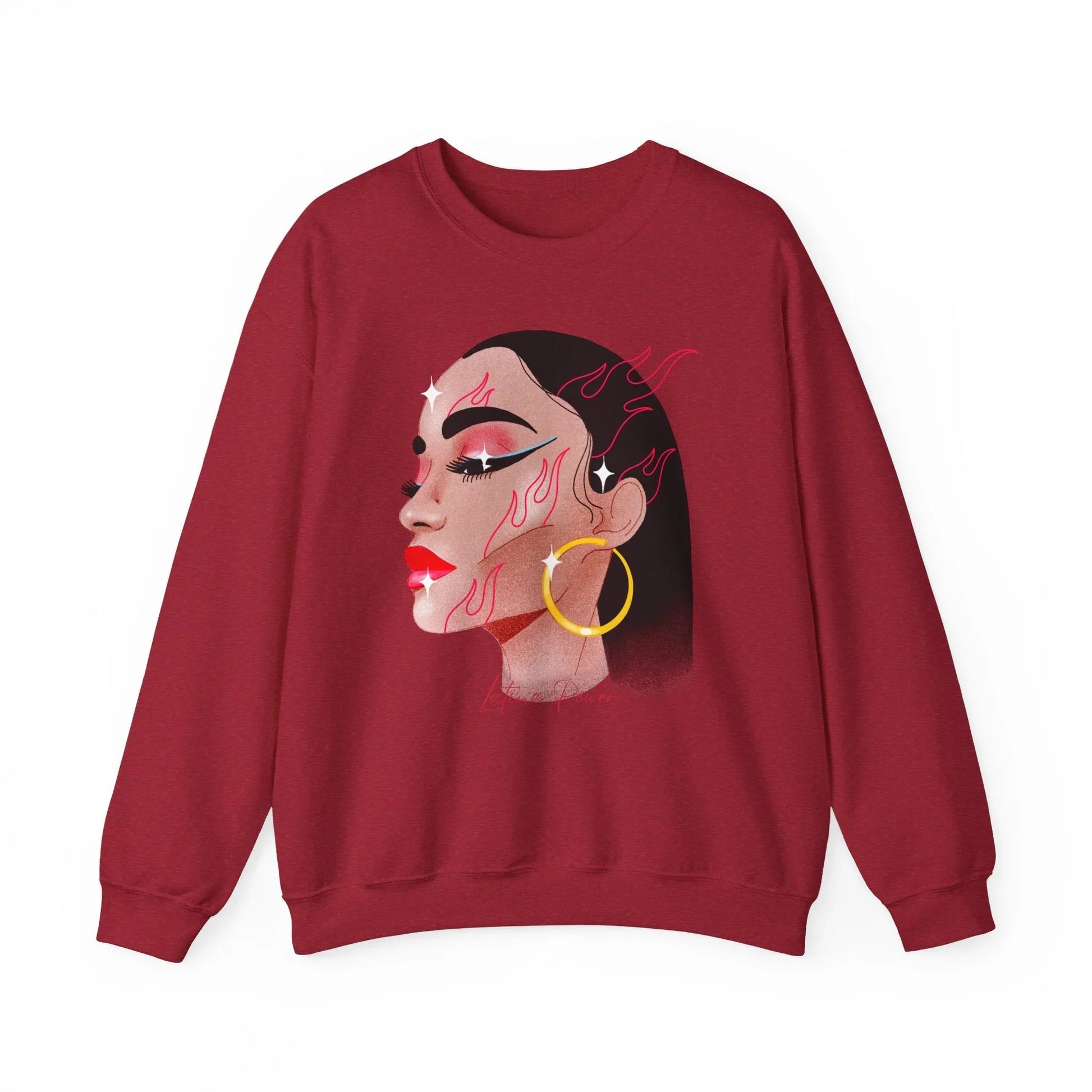 Pasión Latina Sweatshirt | Unisex - S / Antique Cherry Red