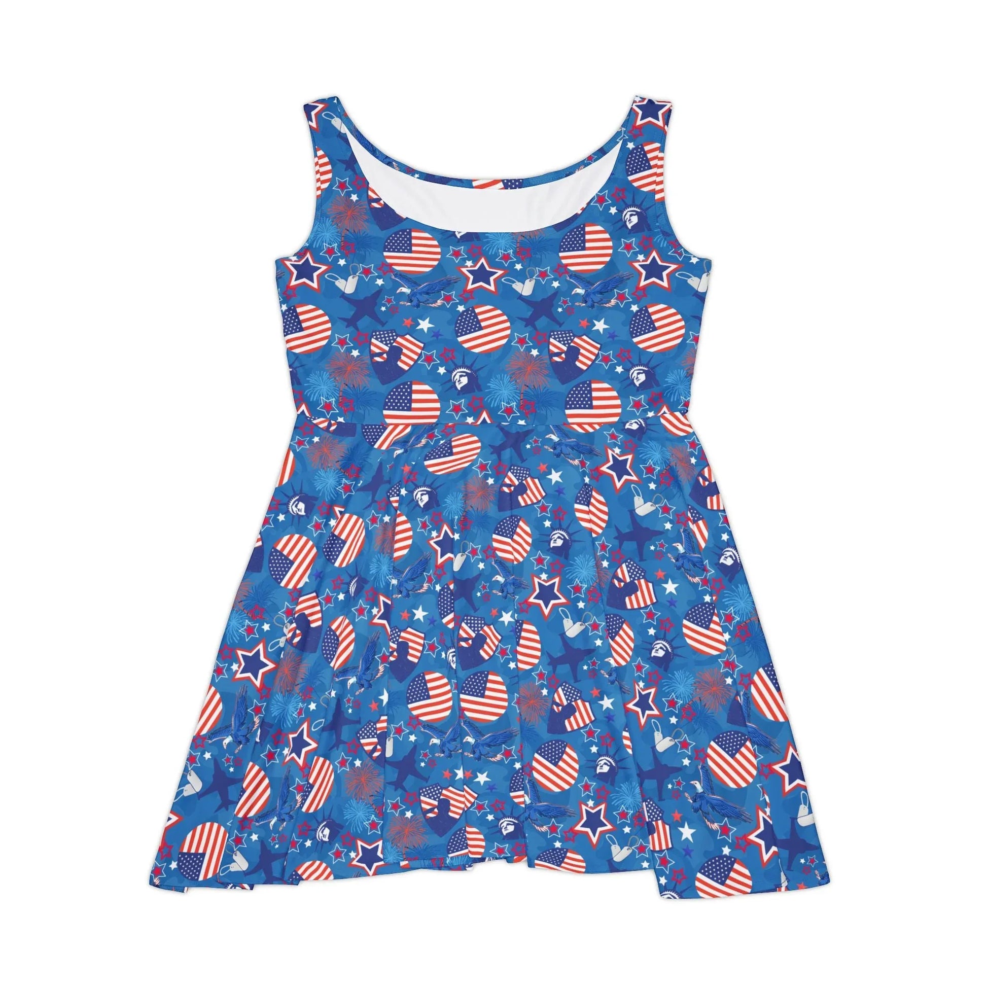 Patriot Duty Skater Dress - XS - All Over Prints