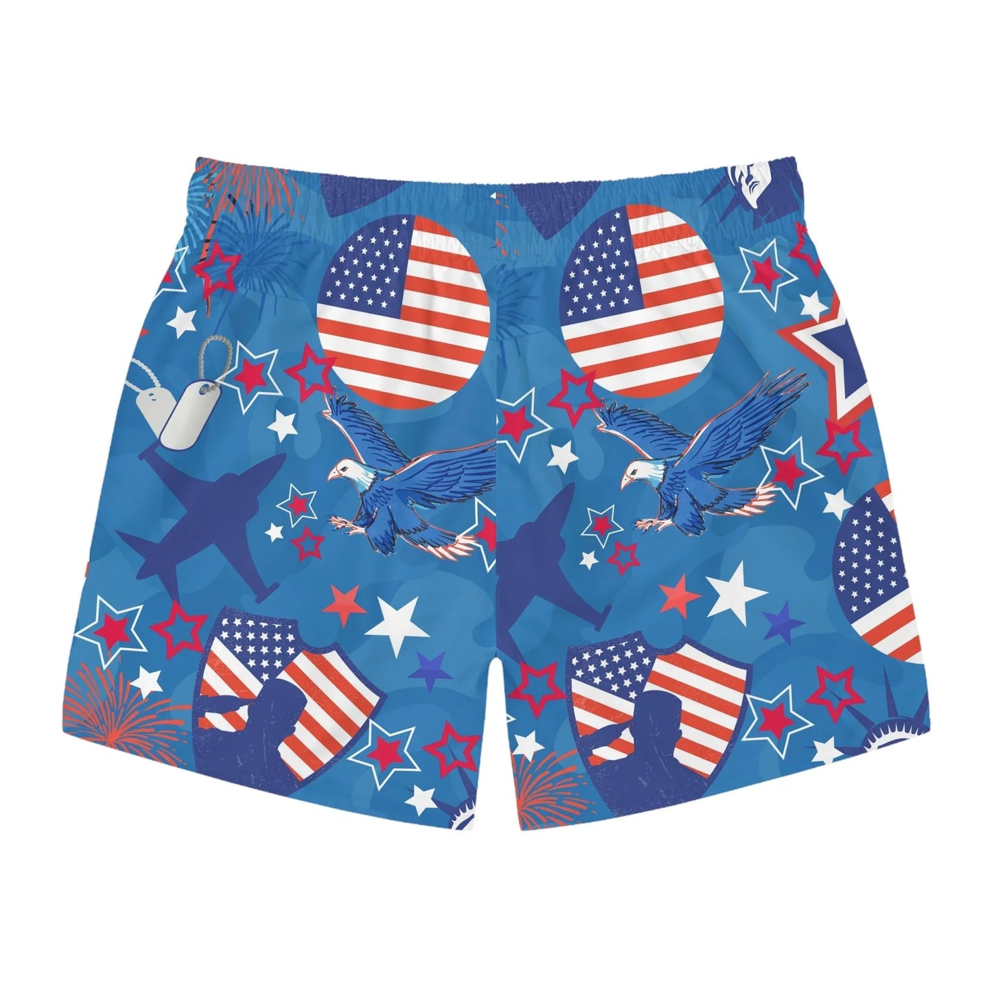 Patriot Duty Swim Trunks - All Over Prints