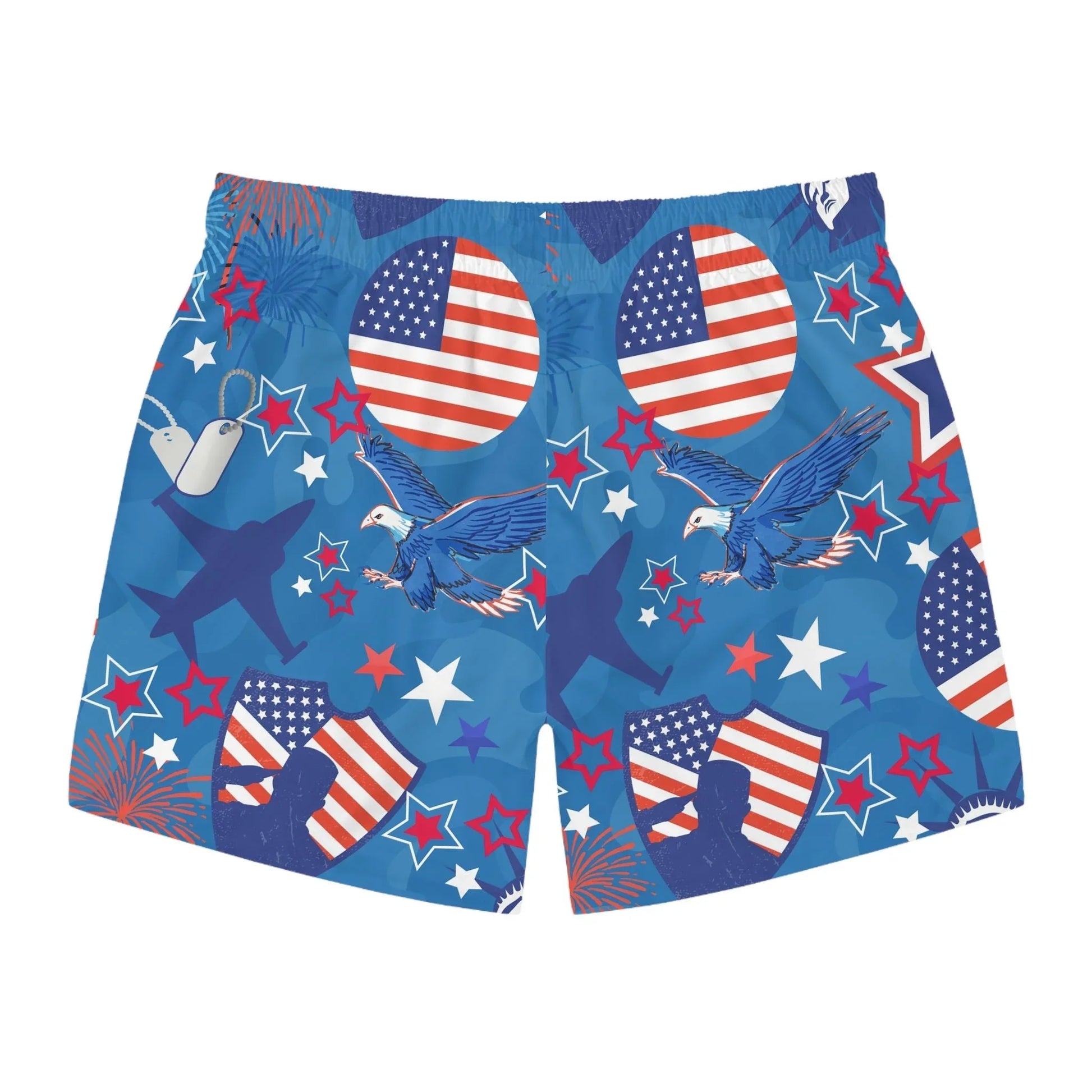 Patriot Duty Swim Trunks - All Over Prints