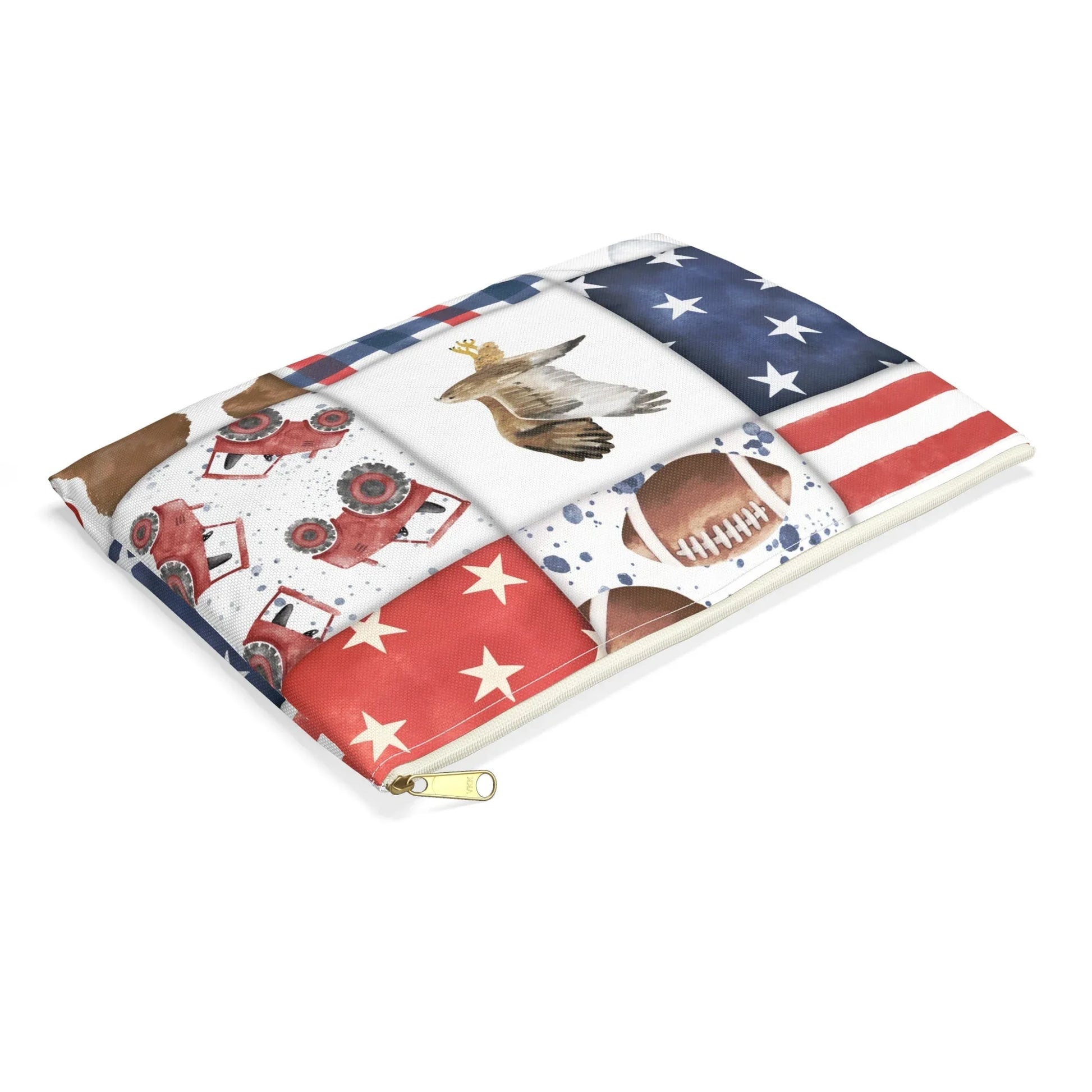 Patriot Patchwork Accessory Pouch - Bags