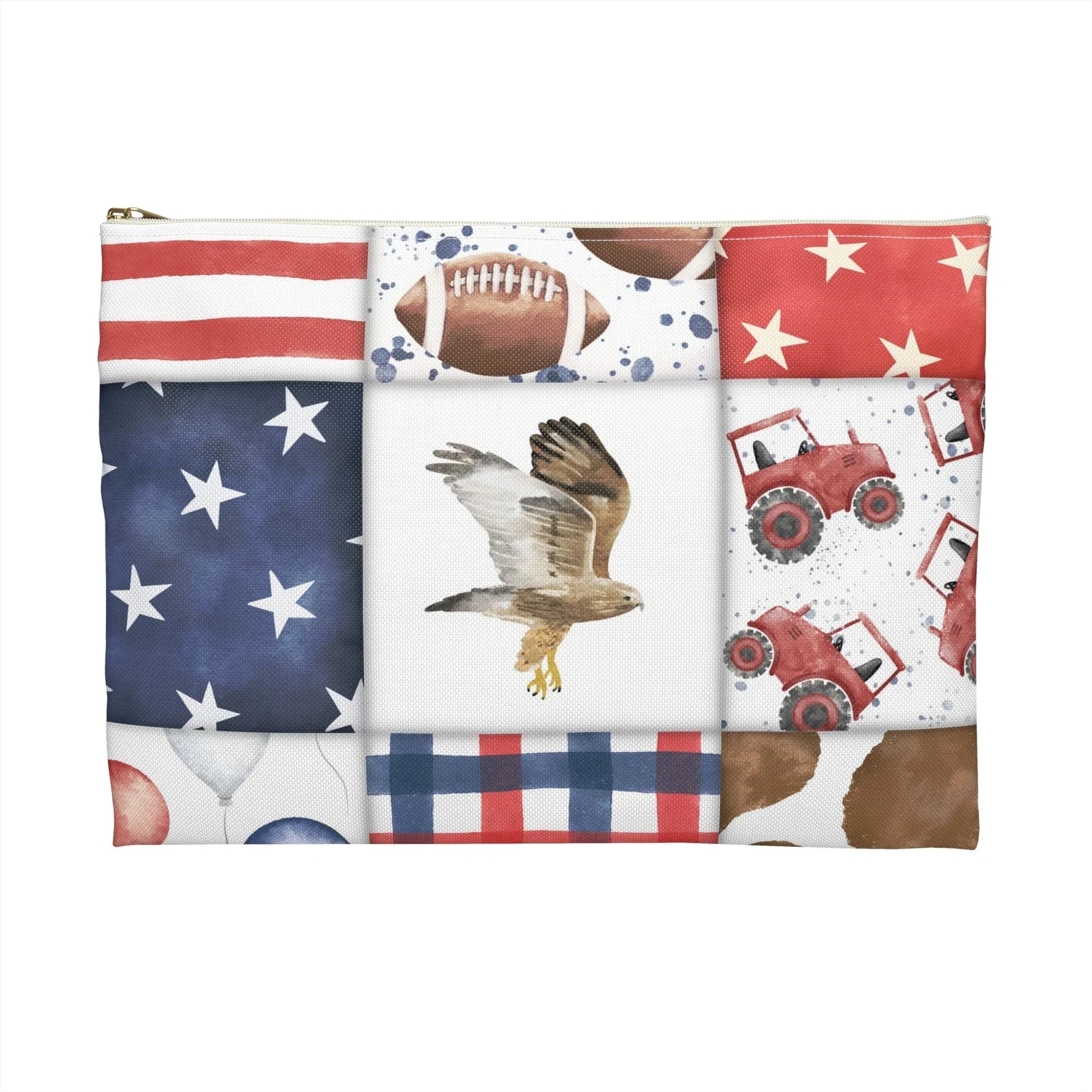 Patriot Patchwork Accessory Pouch - Bags