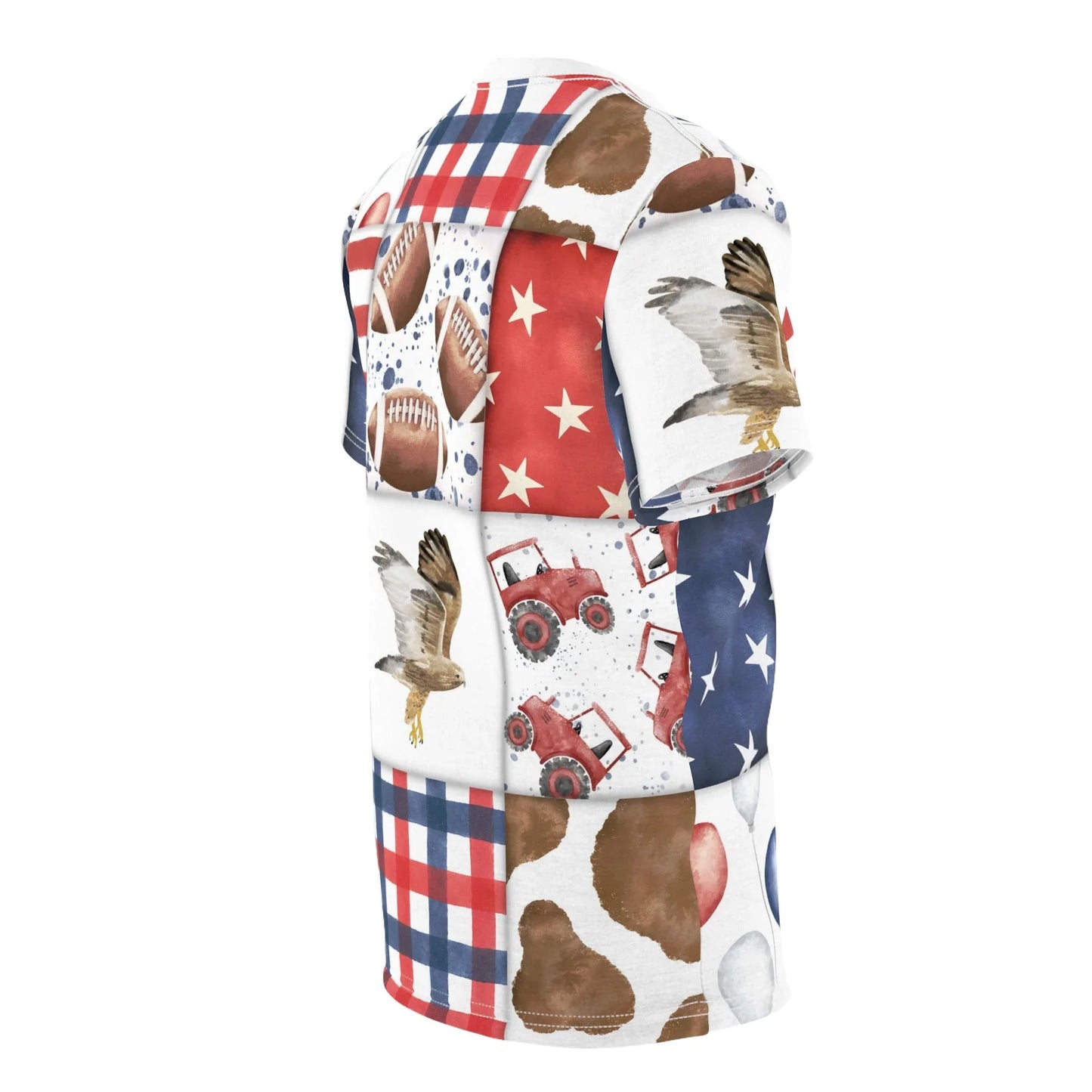 Patriot Patchwork All-Over-Print T-Shirt - All Over Prints