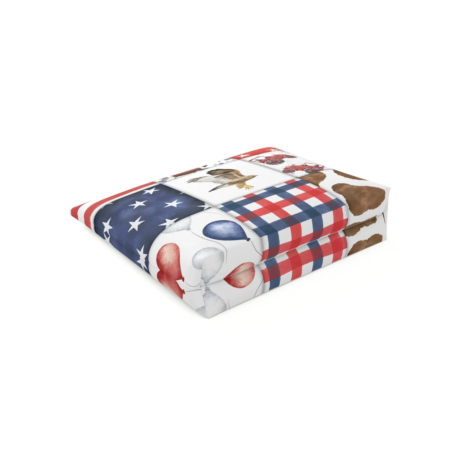 Patriot Patchwork Cosmetic Bag - Bags