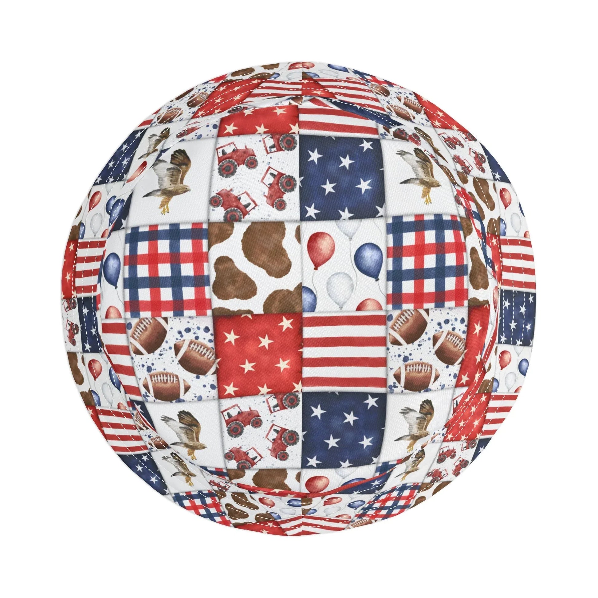 Patriot Patchwork Custom Bucket Hat - Hats